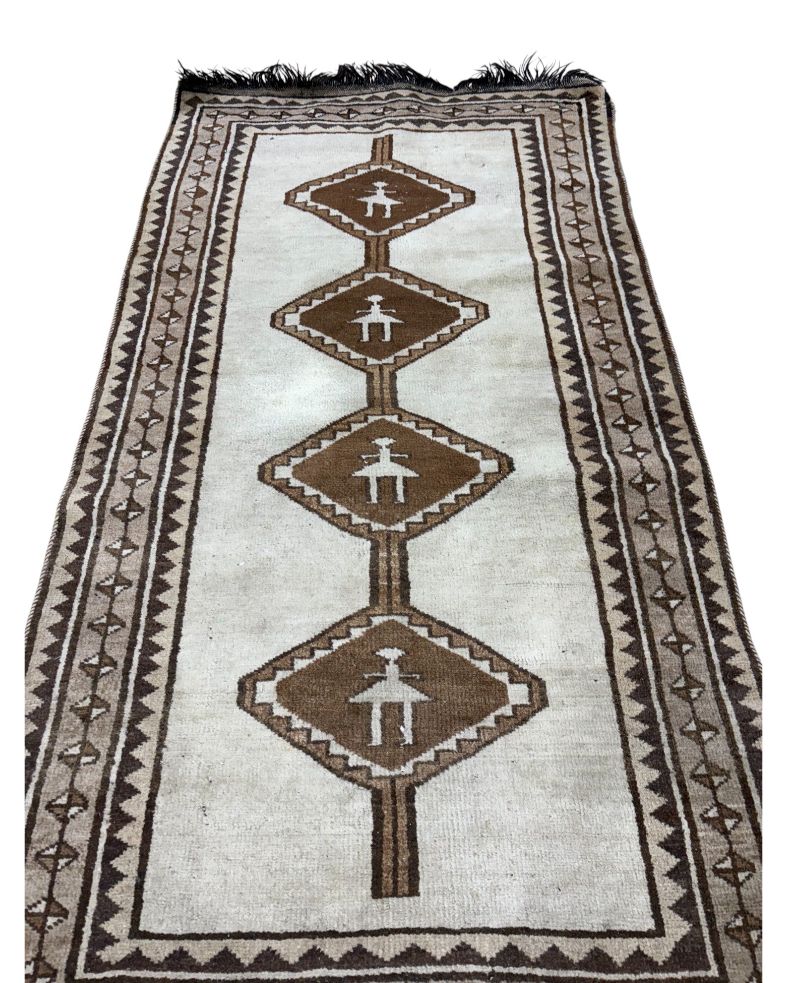 Anatolian Tribal Medallion Wool Rug – Turkey | 107 x 205 cm