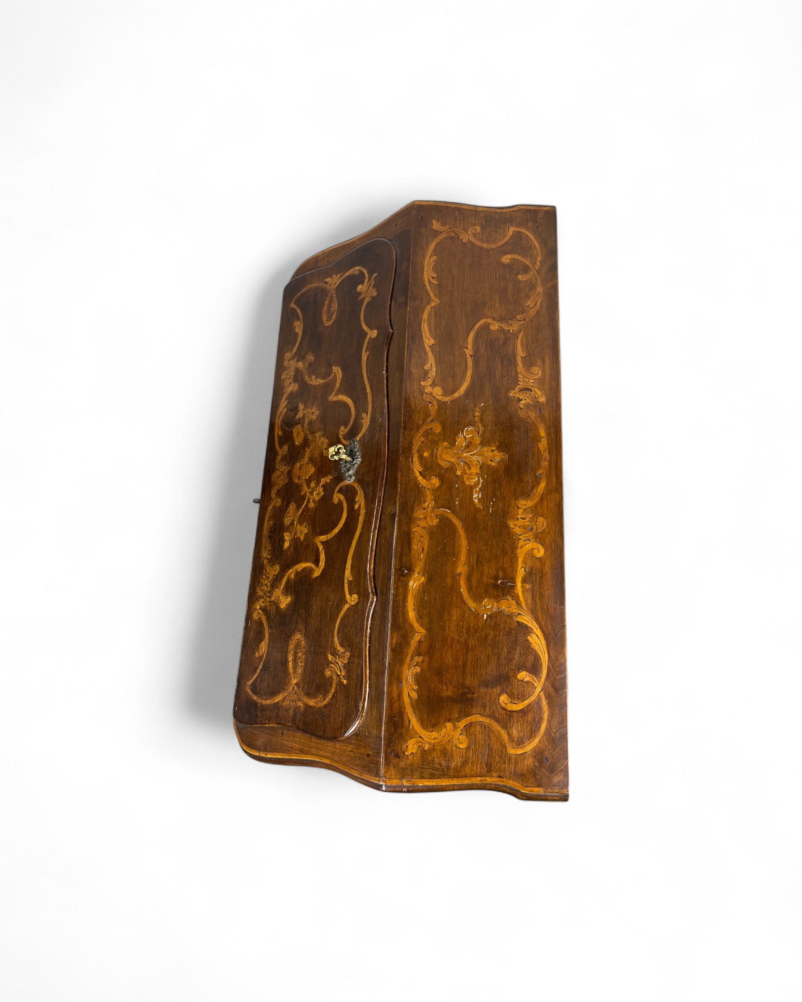 Small Turin Inlaid Rococo Secretaire