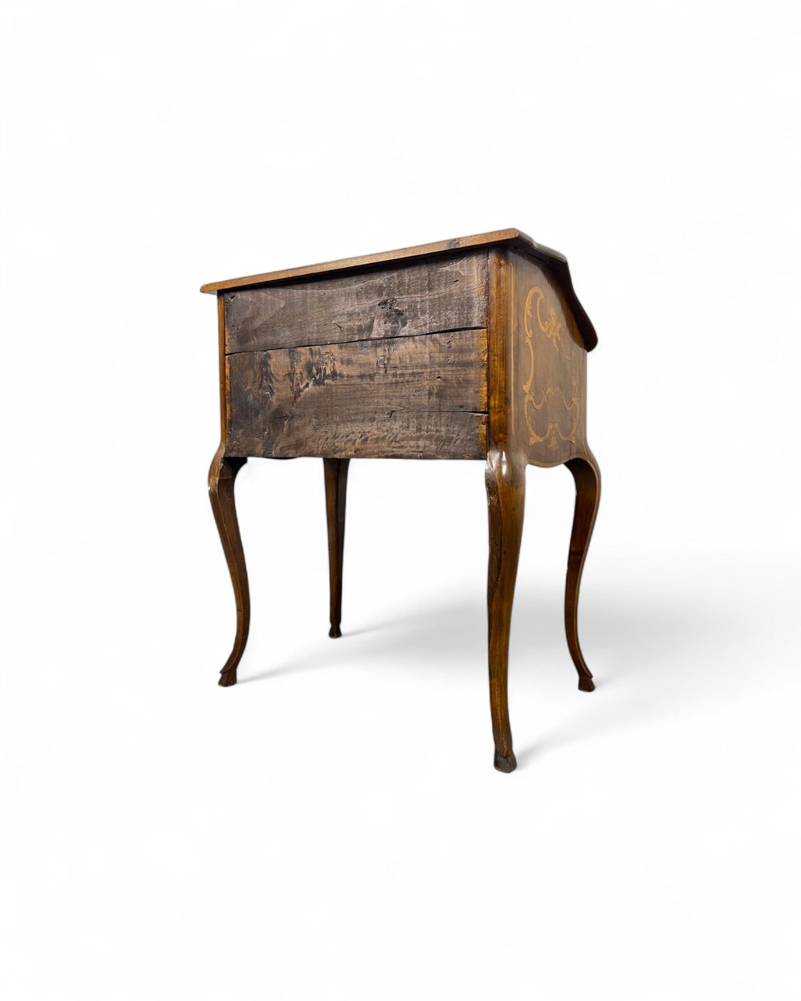 Small Turin Inlaid Rococo Secretaire