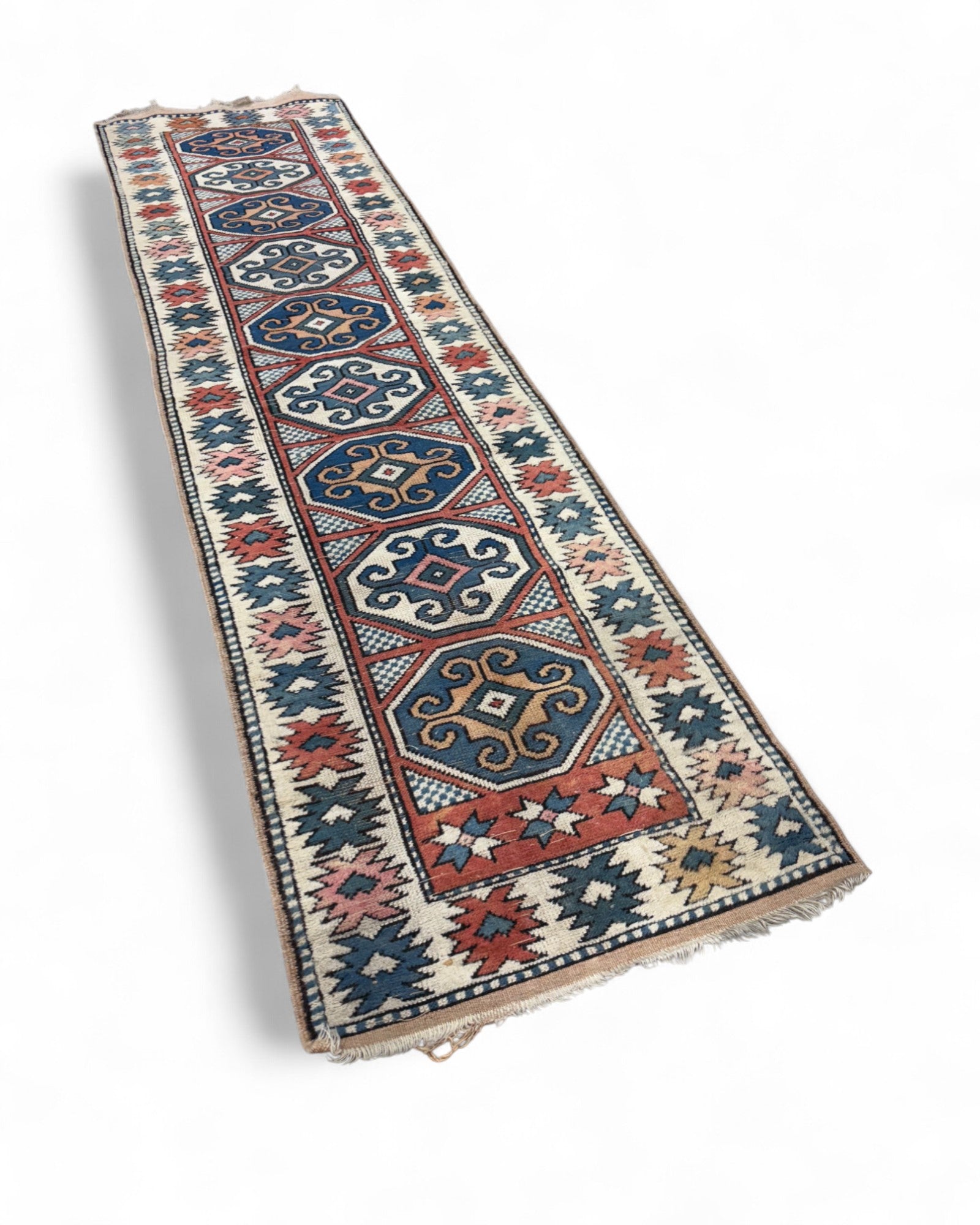 Anatolian Tribal Runner Rug – Kazak Style | 67 x 267 cm