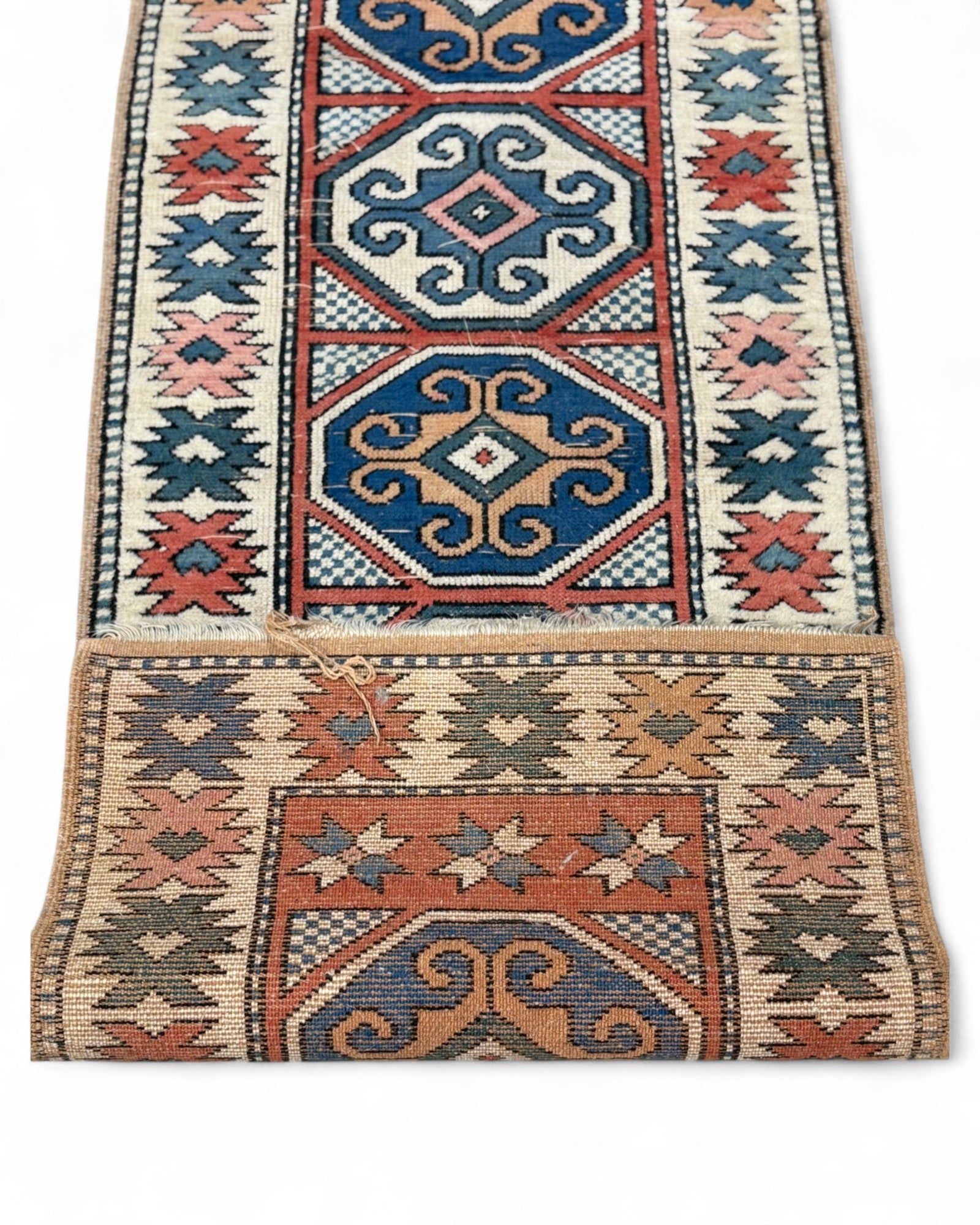 Anatolian Tribal Runner Rug – Kazak Style | 67 x 267 cm