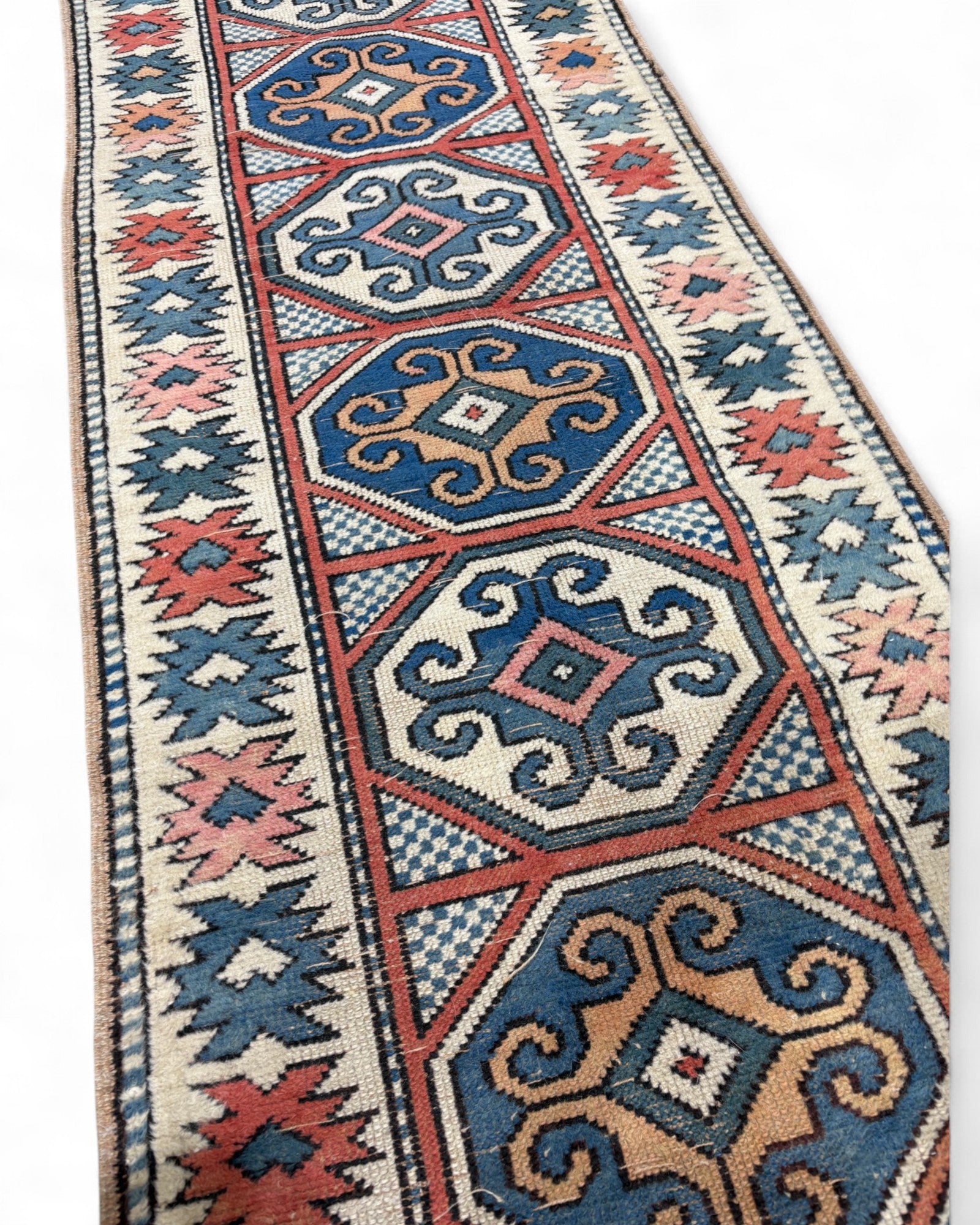 Anatolian Tribal Runner Rug – Kazak Style | 67 x 267 cm