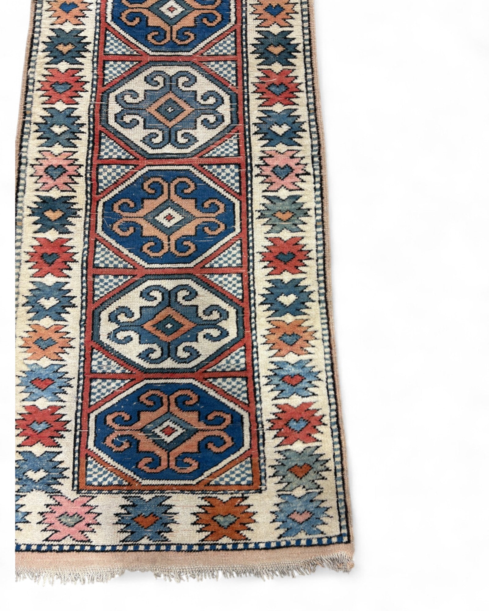 Anatolian Tribal Runner Rug – Kazak Style | 67 x 267 cm