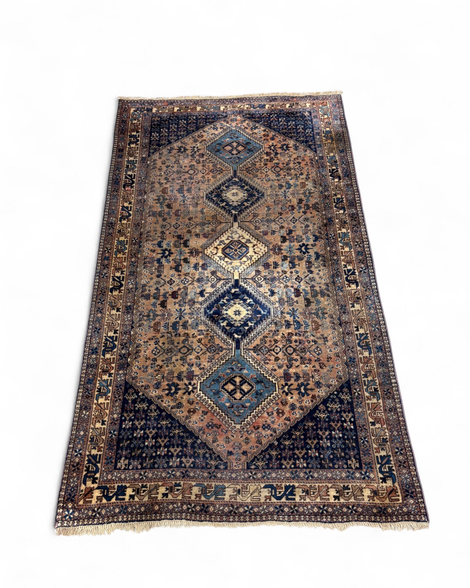 Persian Tribal Medallion Rug – Qashqai or Shiraz Region | 152 x 260cm