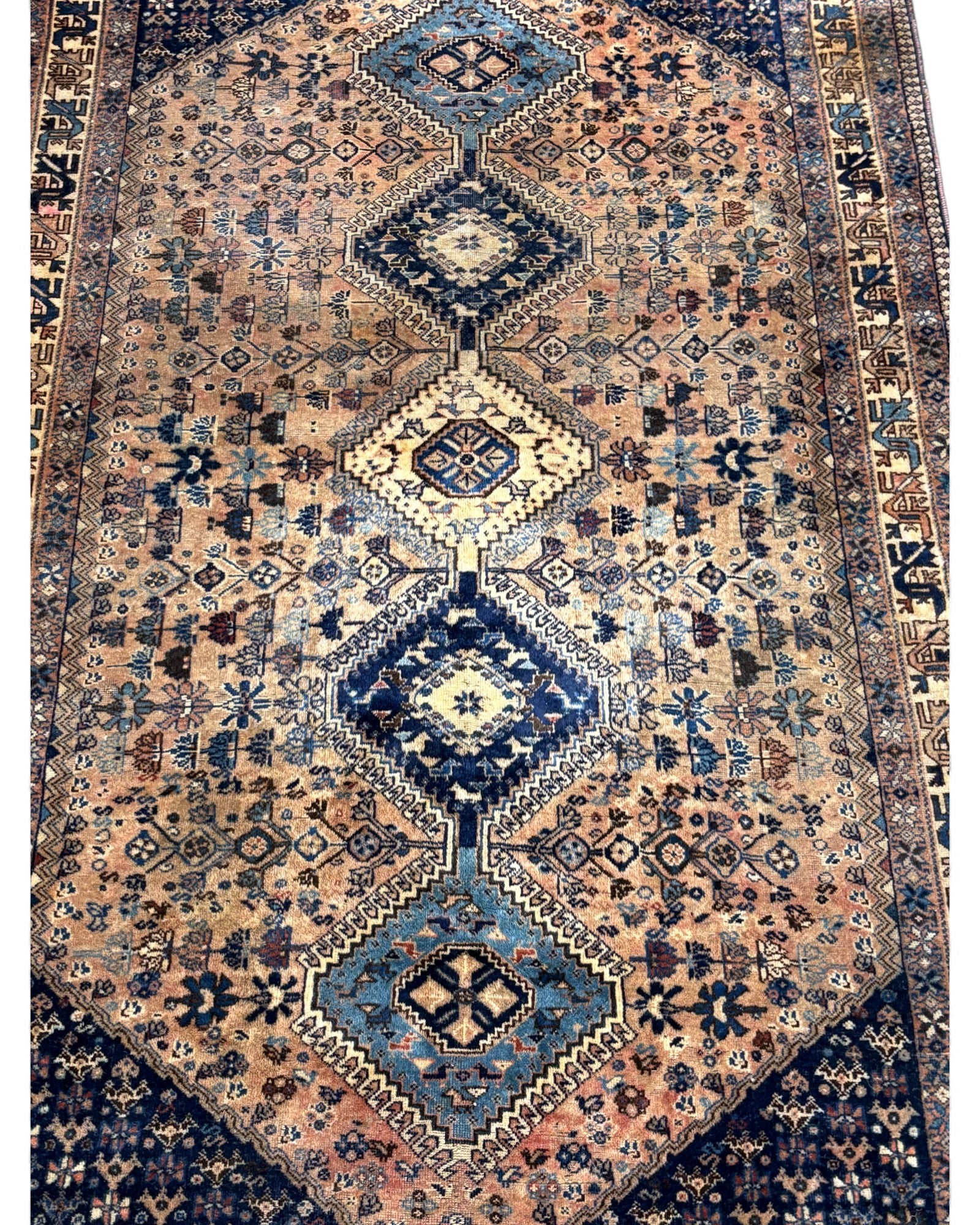 Persian Tribal Medallion Rug – Qashqai or Shiraz Region | 152 x 260cm