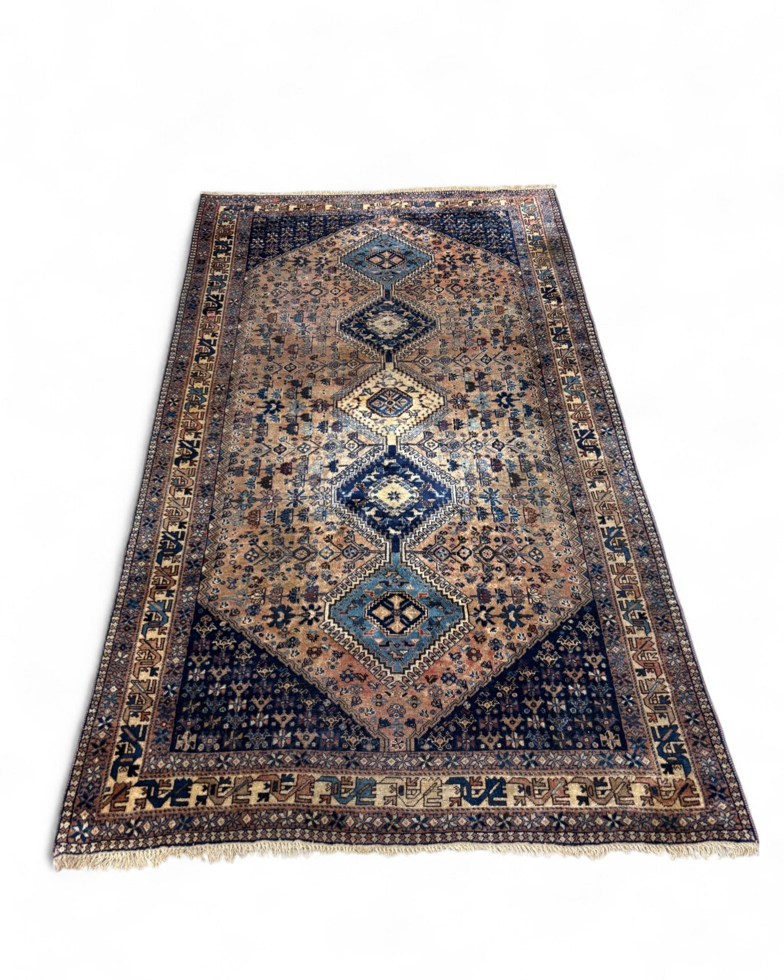 Persian Tribal Medallion Rug – Qashqai or Shiraz Region | 152 x 260cm