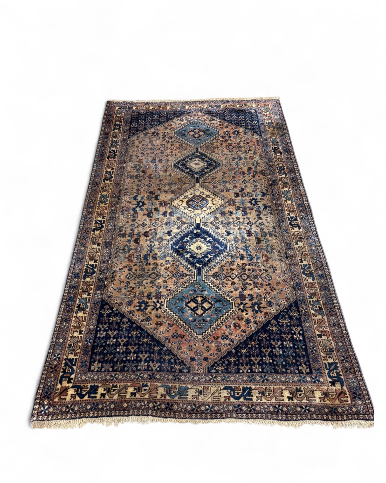 Persian Tribal Medallion Rug – Qashqai or Shiraz Region | 152 x 260cm