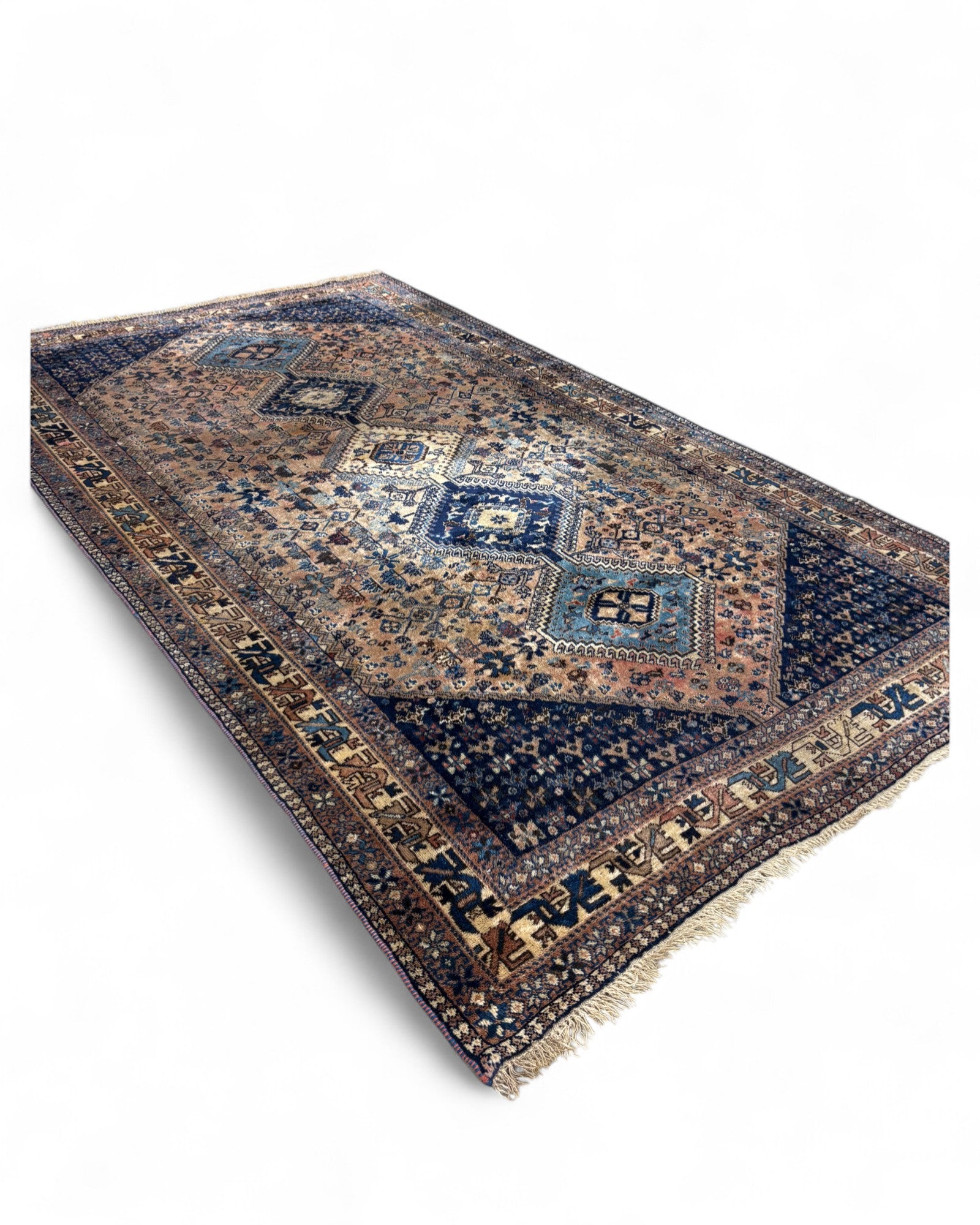 Persian Tribal Medallion Rug – Qashqai or Shiraz Region | 152 x 260cm