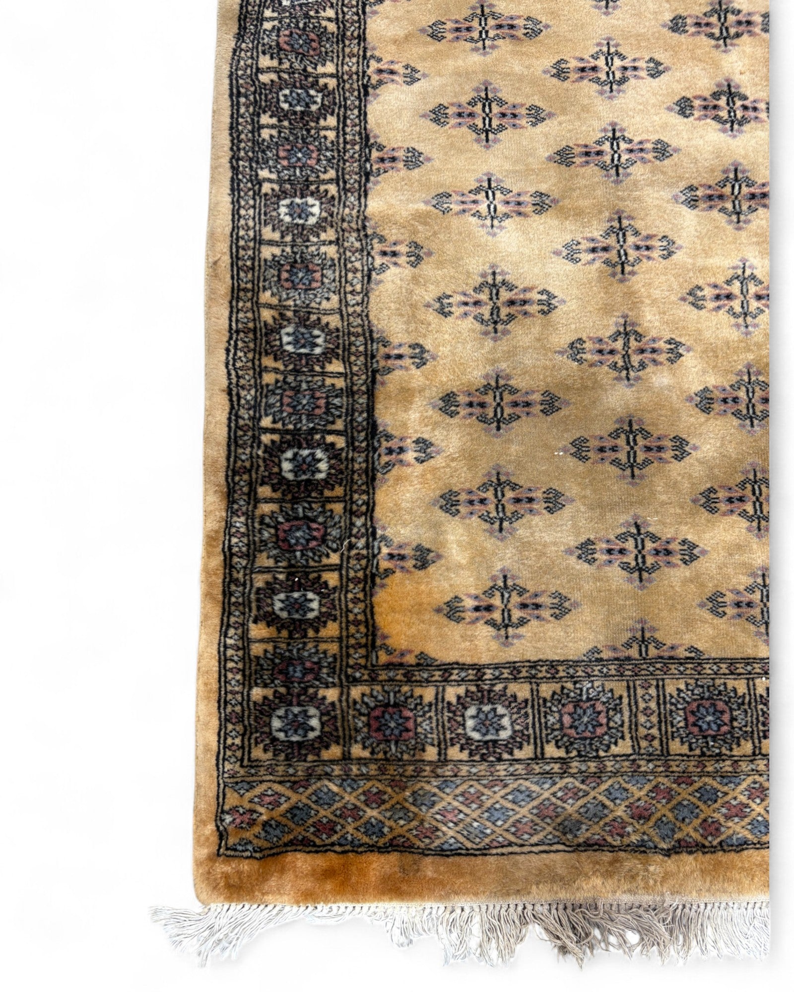 Bokhara Wool Rug in Golden Ochre – Pakistan | 152 x 95 cm
