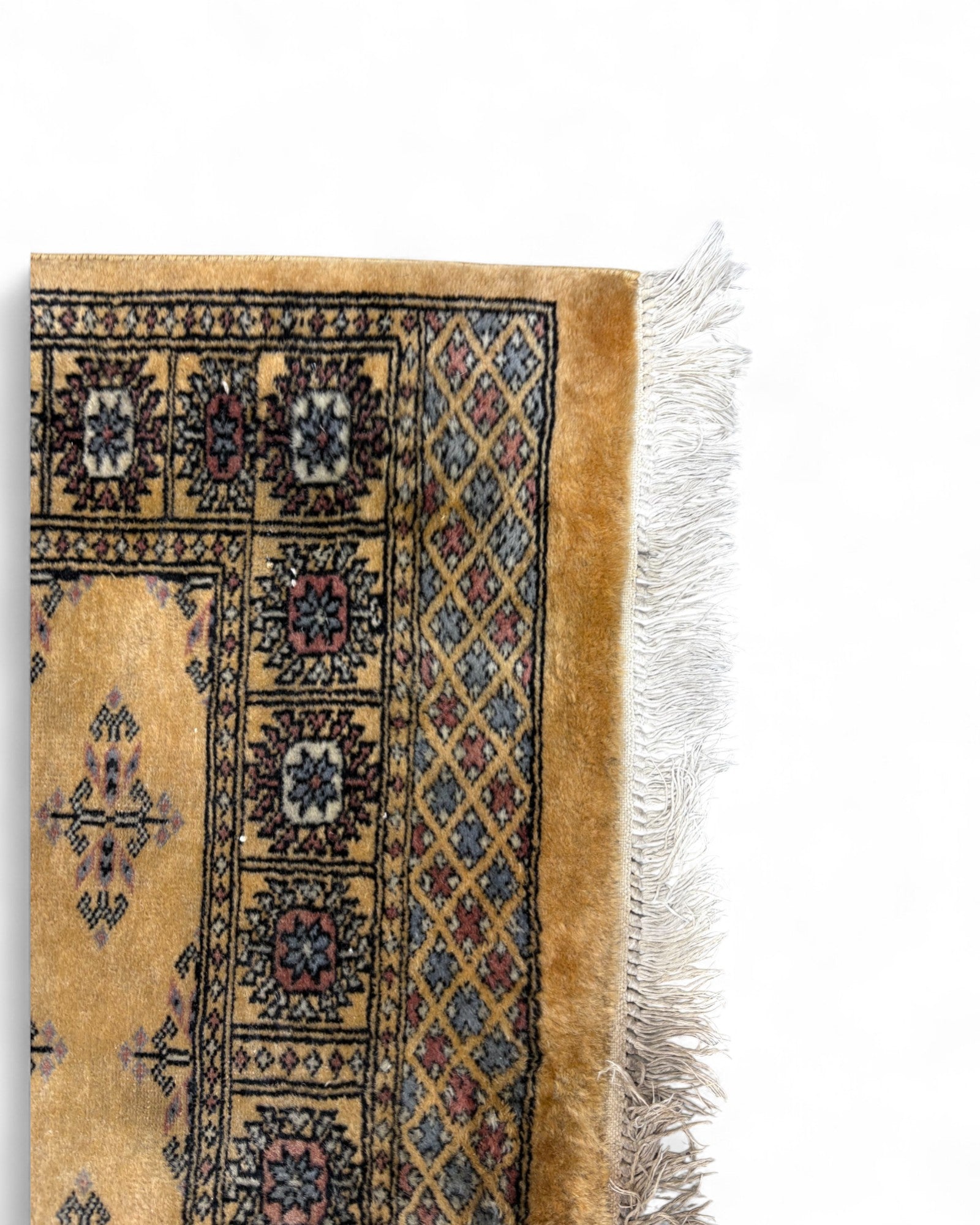 Bokhara Wool Rug in Golden Ochre – Pakistan | 152 x 95 cm