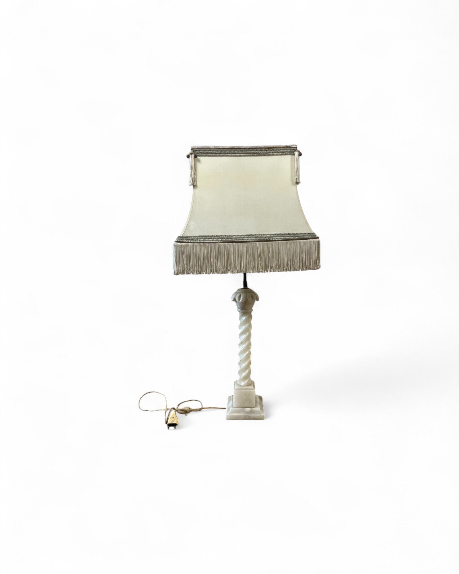 Neoclassical Faux Marble Table Lamp
