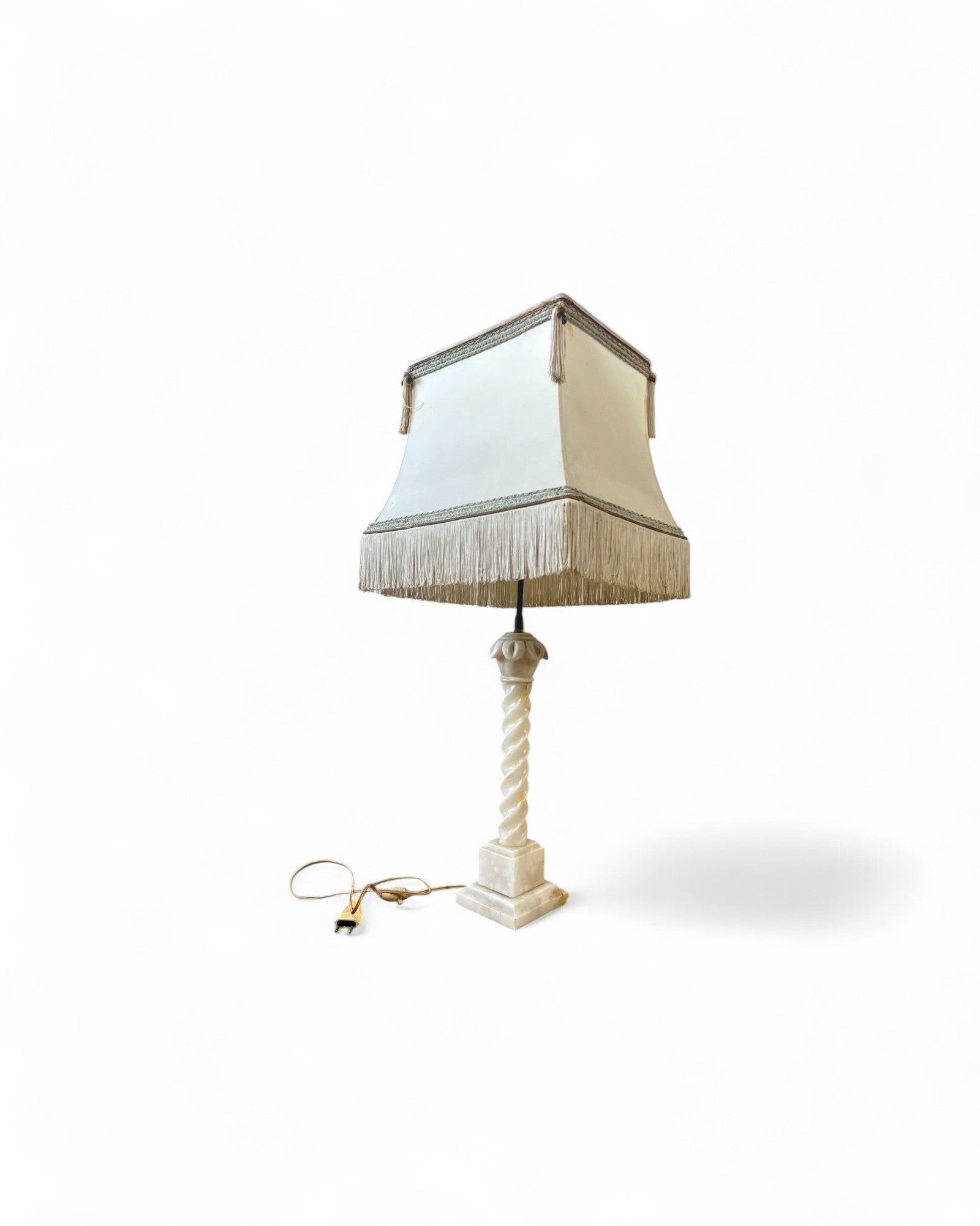 Neoclassical Faux Marble Table Lamp
