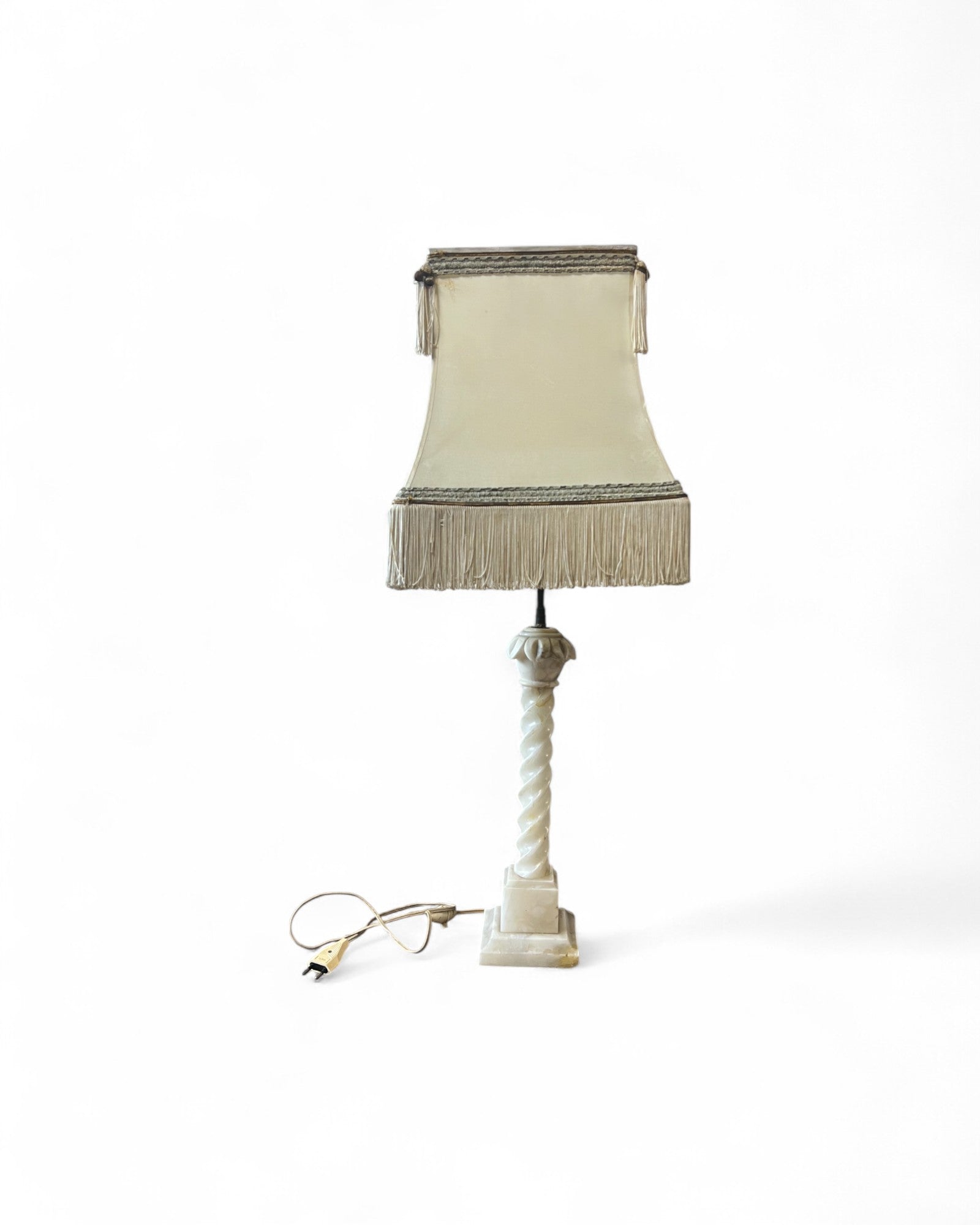 Neoclassical Faux Marble Table Lamp