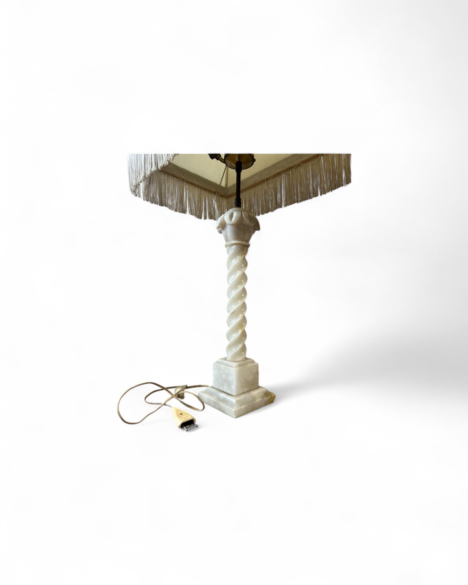 Neoclassical Faux Marble Table Lamp