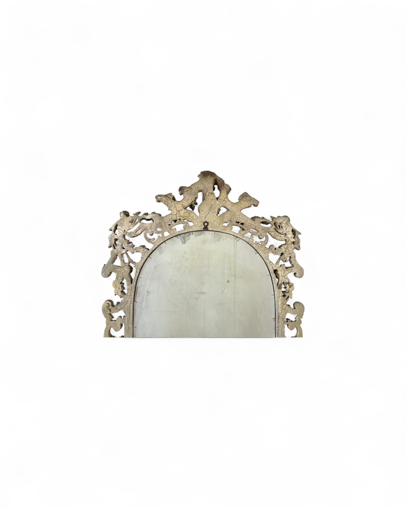 Rococo Giltwood Gold & Pearl Floral Mirror