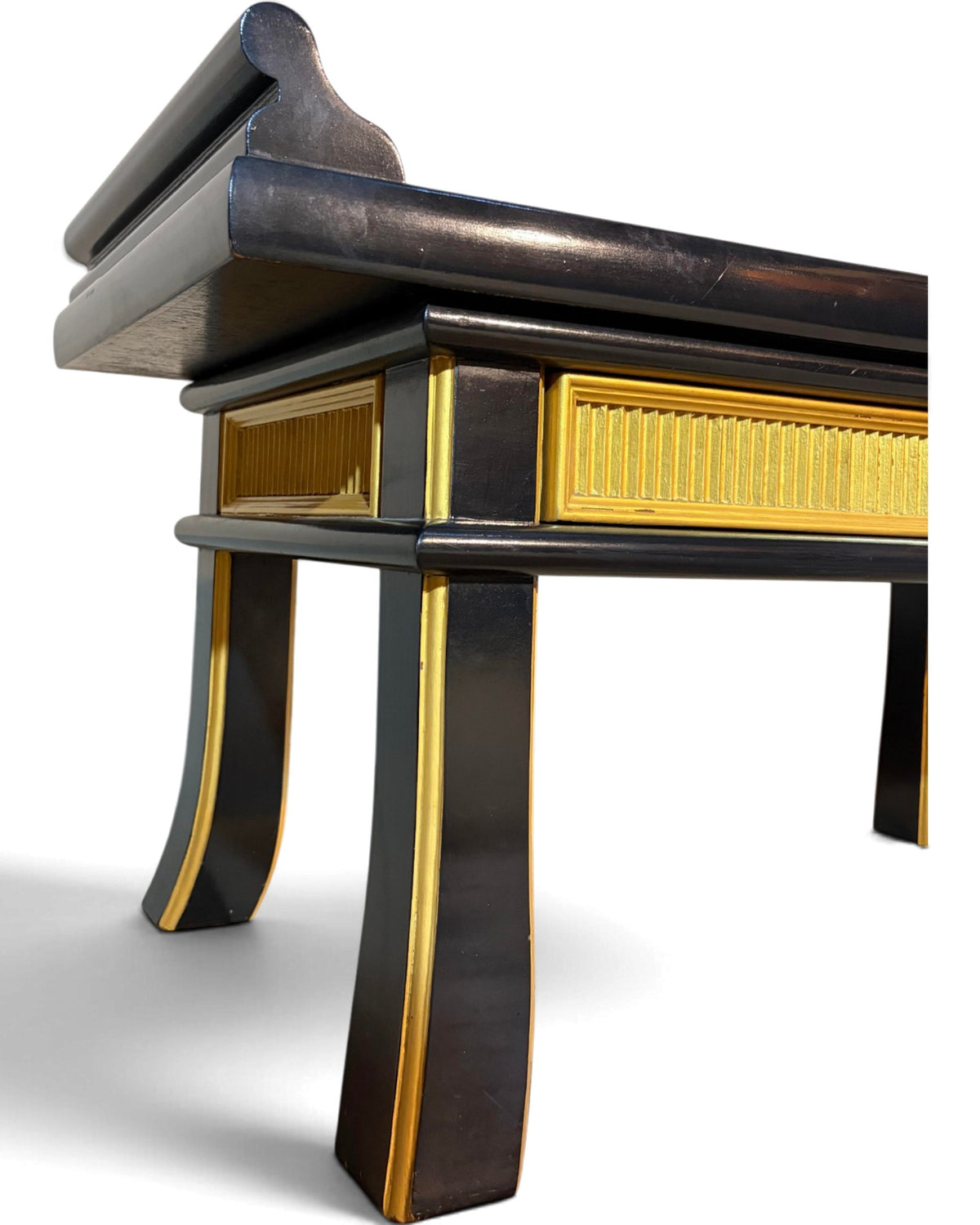 Solid Wood Lacquer Japanese Prayer Tables 3 Piece Set