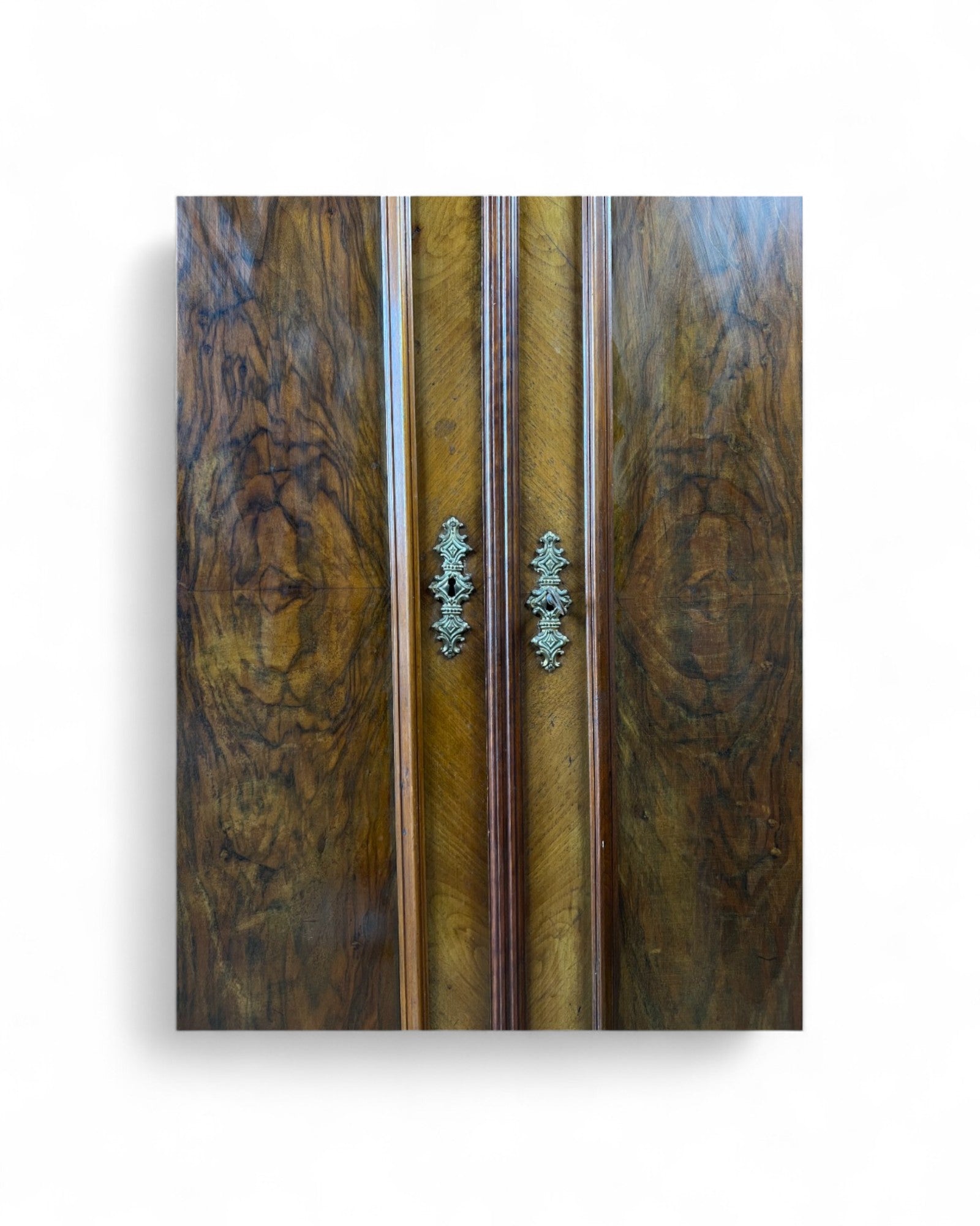 Renaissance Architectural Walnut Columned Cabinet