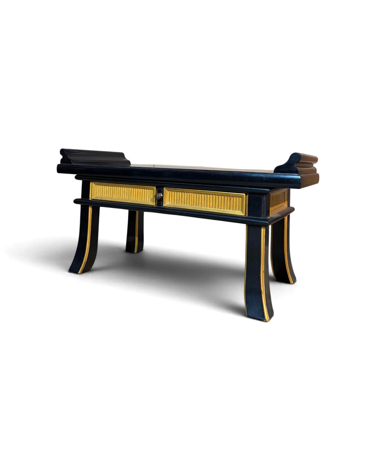Solid Wood Lacquer Japanese Prayer Tables 3 Piece Set