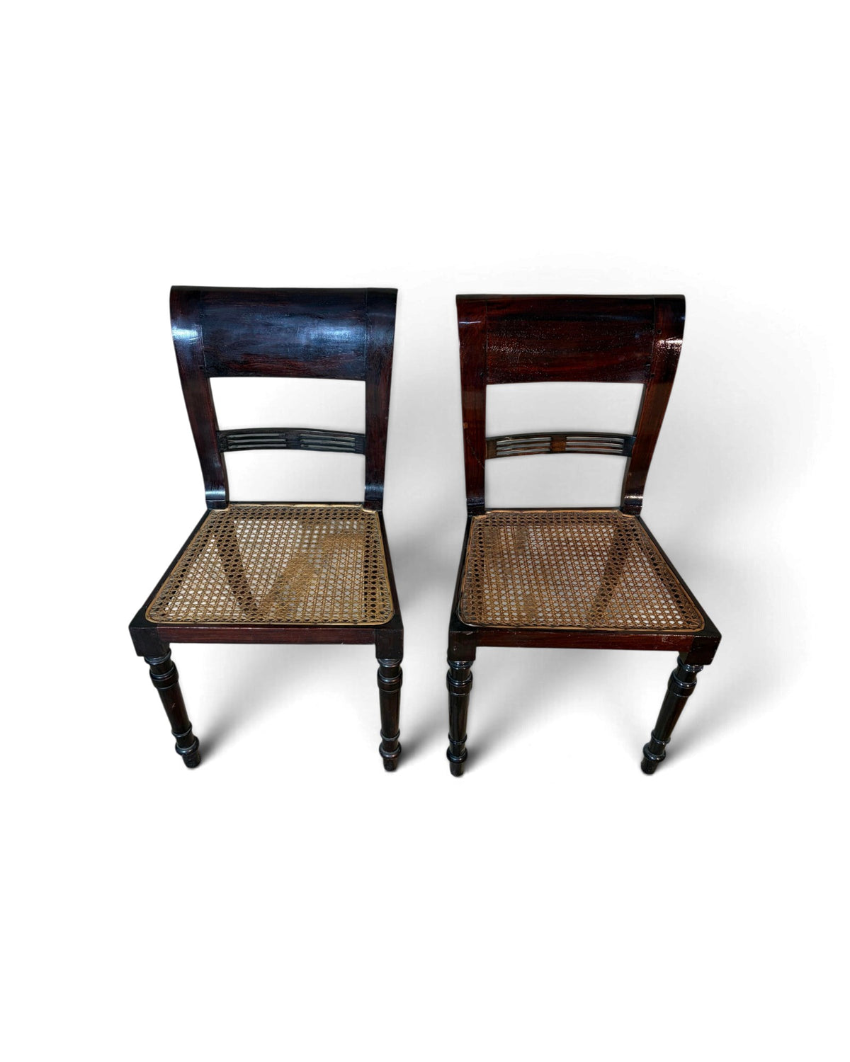 Set of 4 Rattan Dining Chairs