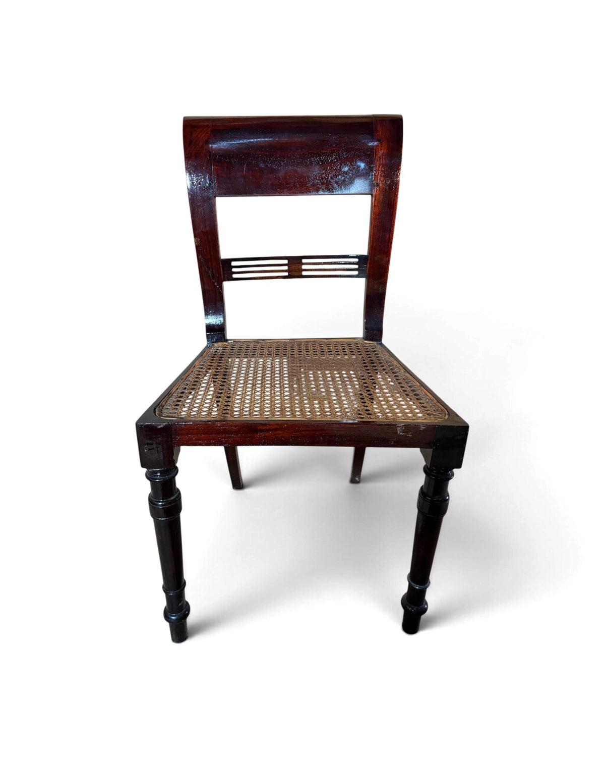 Set of 4 Rattan Dining Chairs