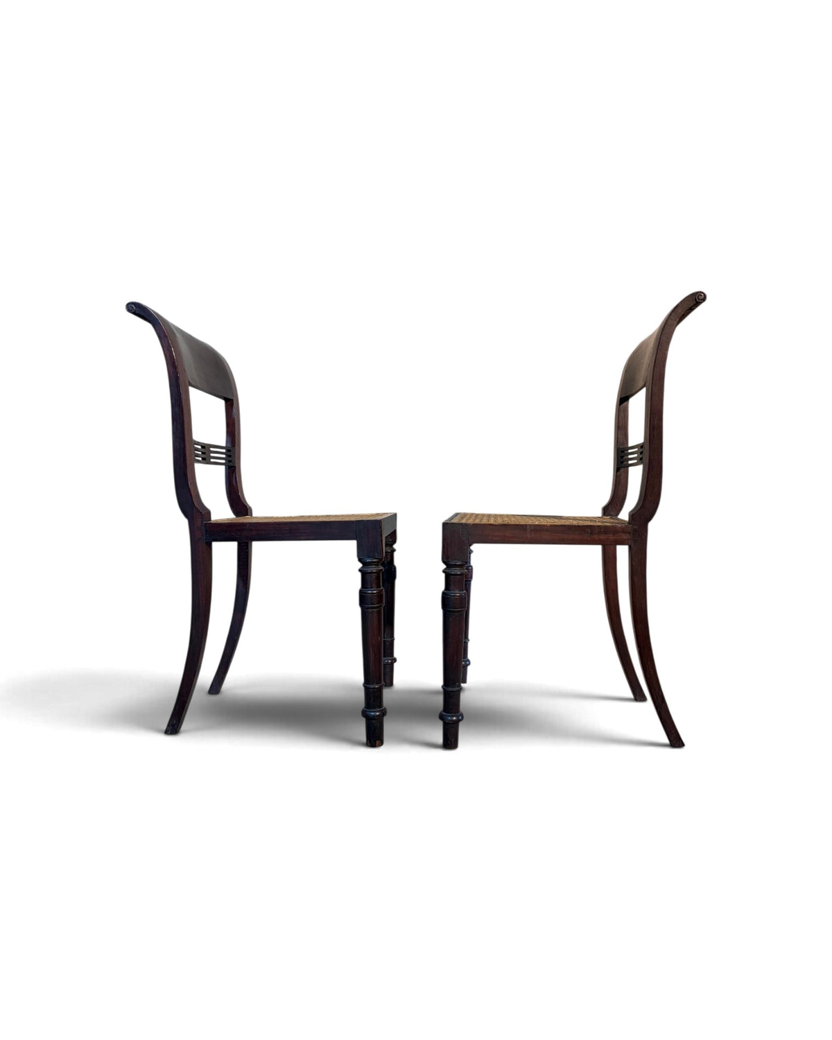 Set of 4 Rattan Dining Chairs