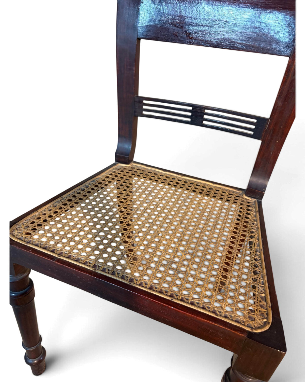 Set of 4 Rattan Dining Chairs