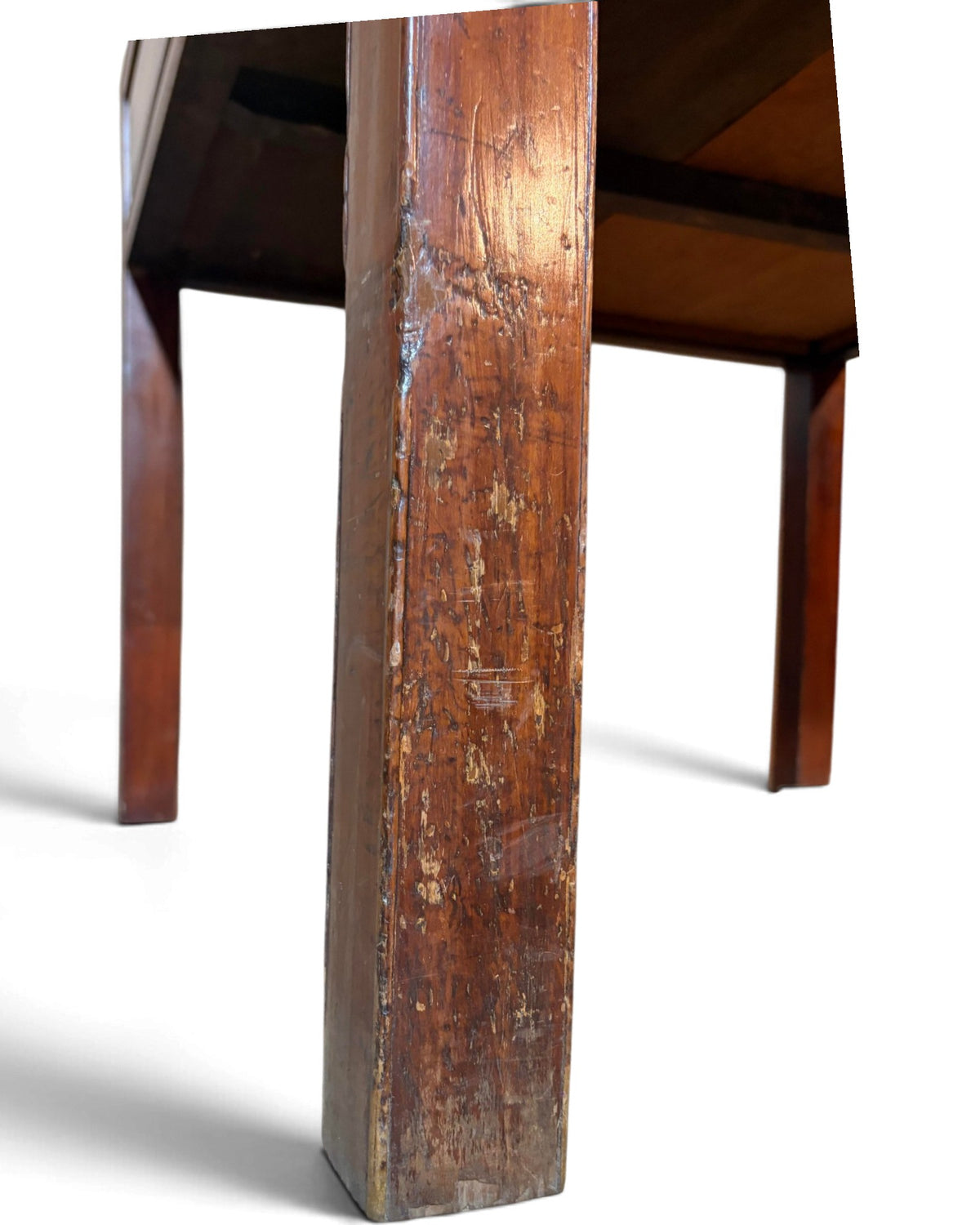 Teak Square Desk with Drawers