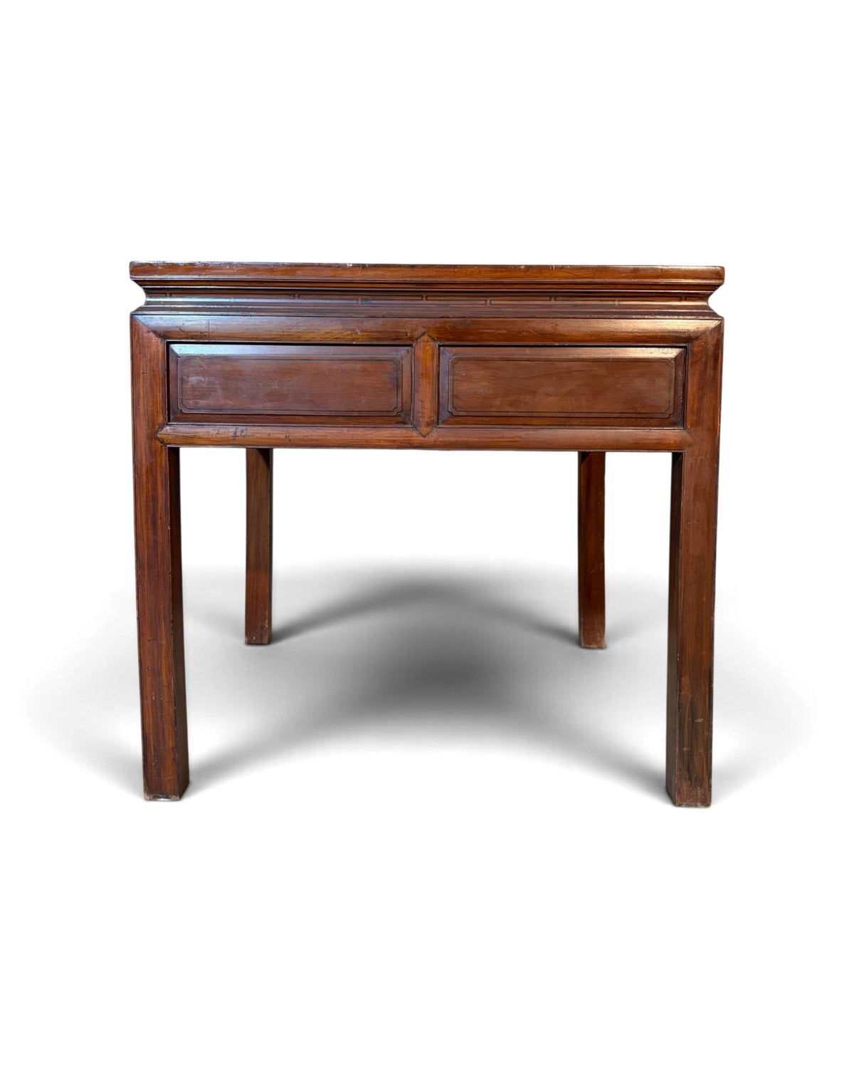 Teak Square Desk with Drawers