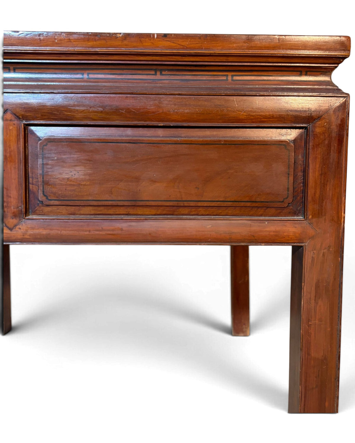 Teak Square Desk with Drawers