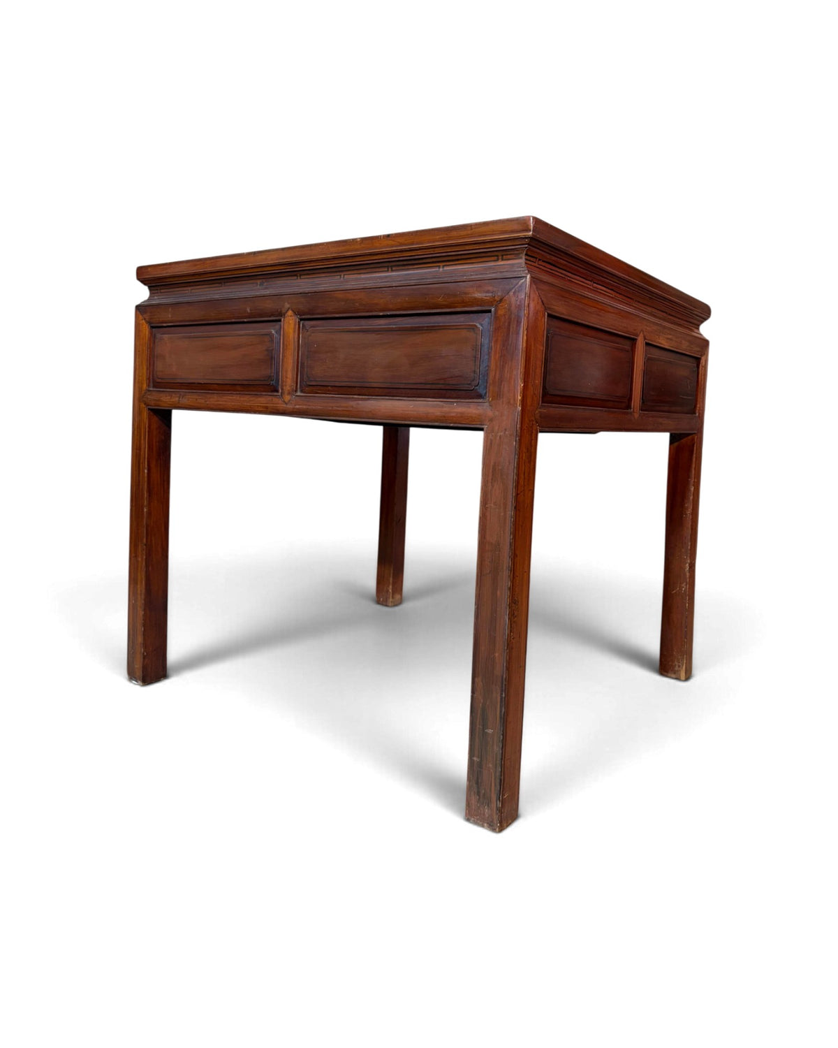 Teak Square Desk with Drawers