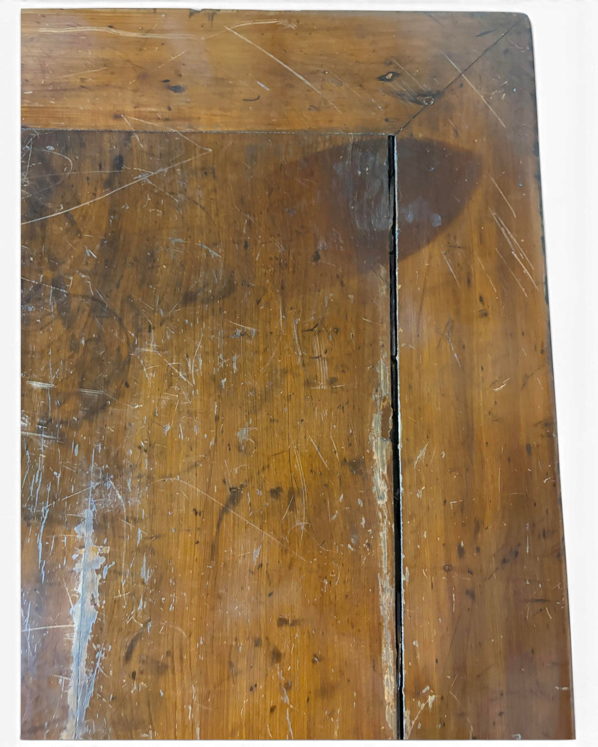Teak Square Desk with Drawers