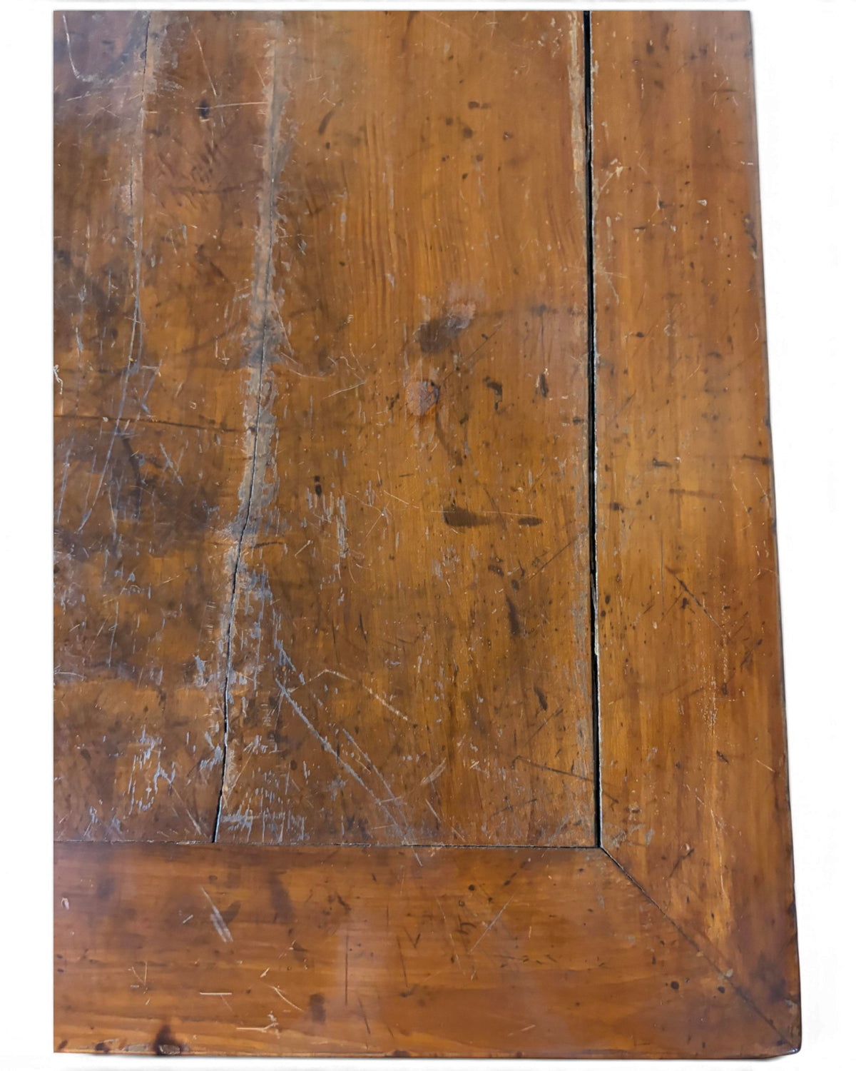 Teak Square Desk with Drawers