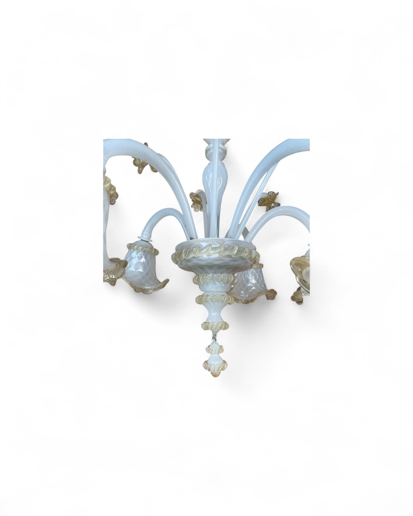 Pearl Murano Glass Floral Chandelier