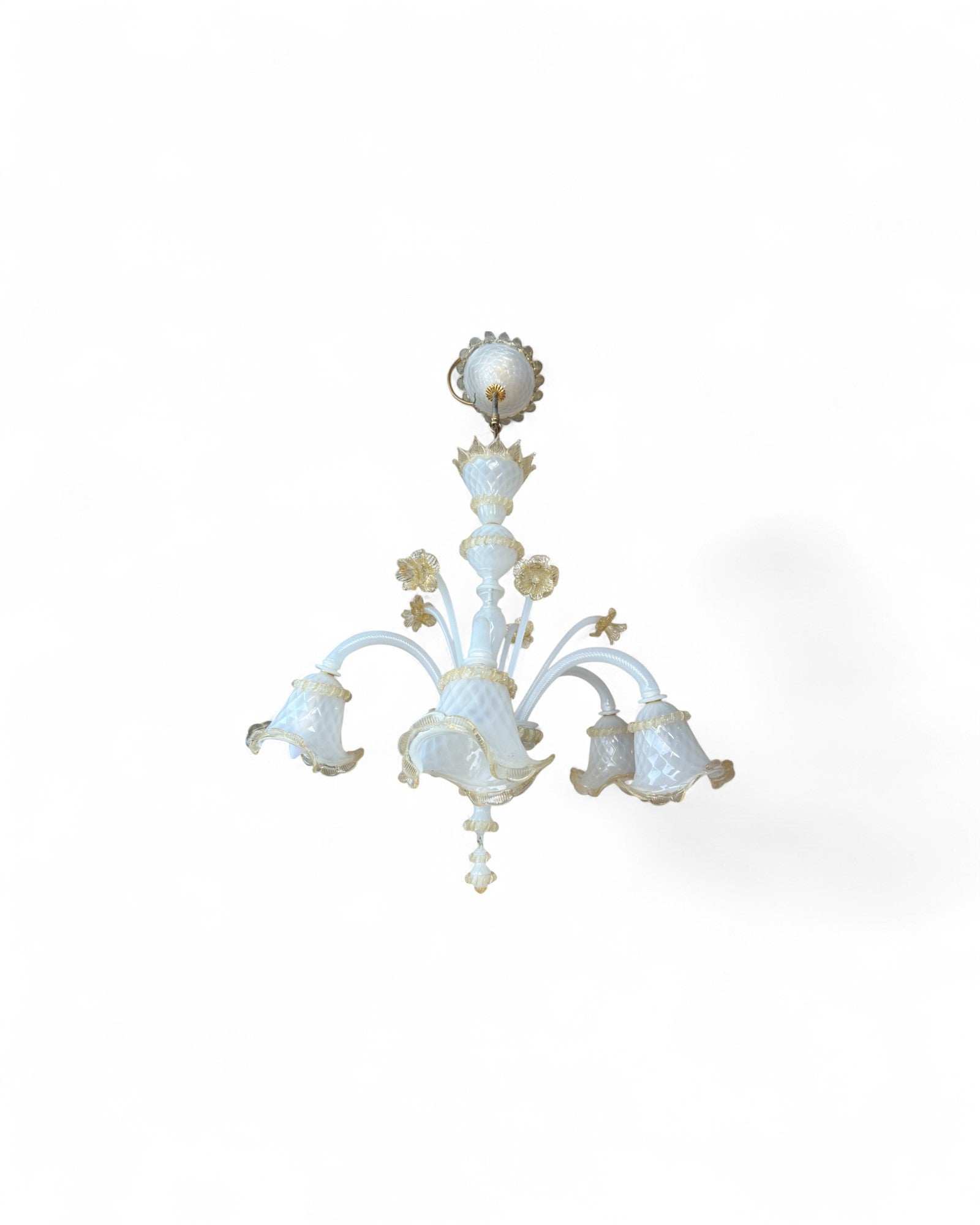 Pearl Murano Glass Floral Chandelier