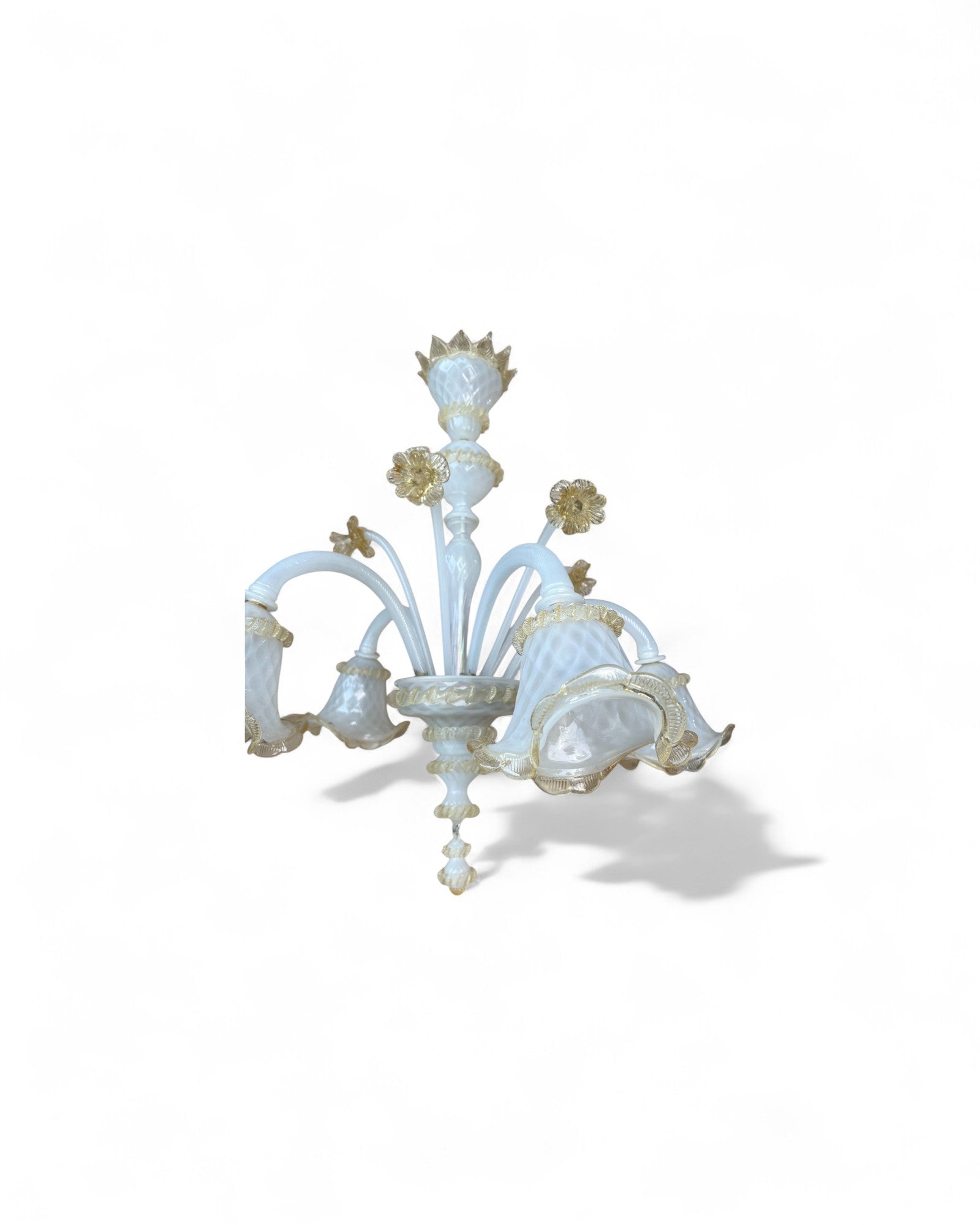 Pearl Murano Glass Floral Chandelier