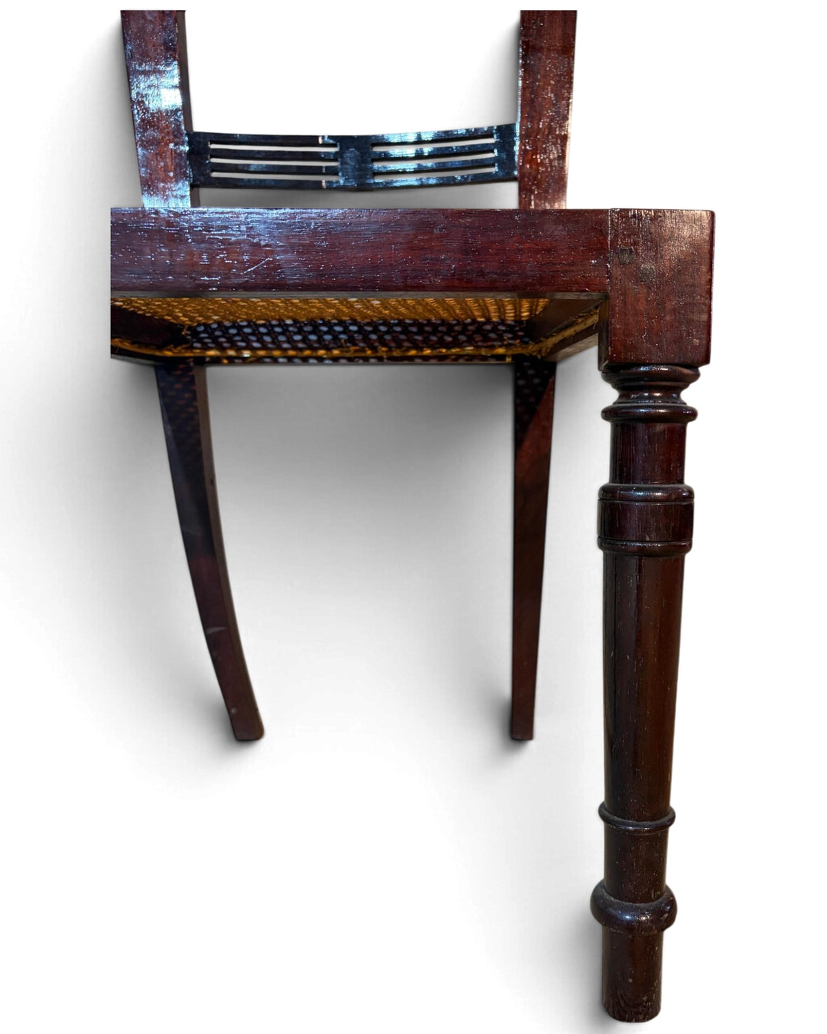 Rattan Dining Chair (Dark Lacquer)