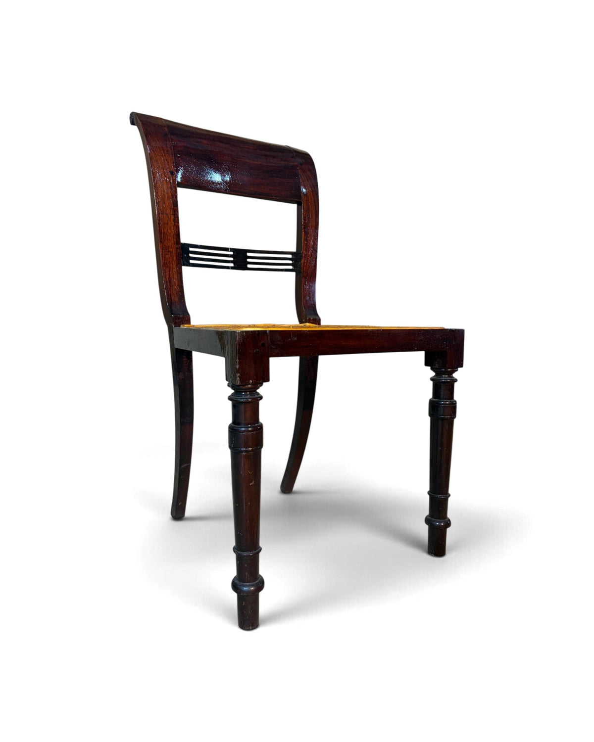 Rattan Dining Chair (Dark Lacquer)