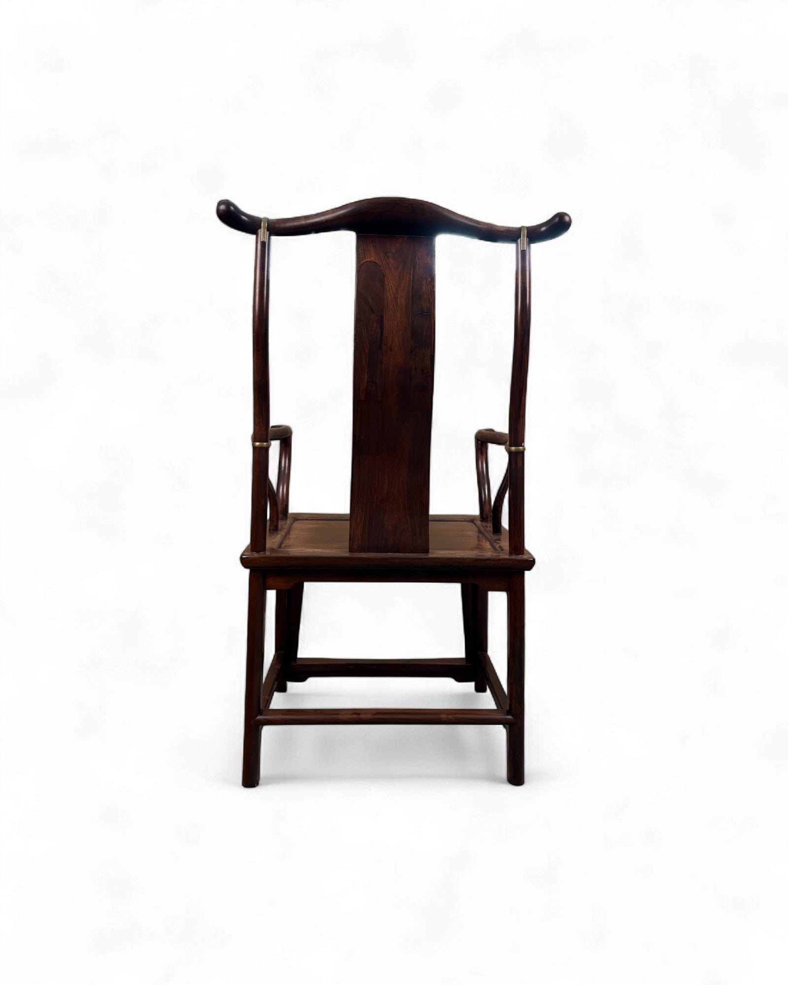 Chinese Official’s Hat Armchair (Guanmaoyi) - Darker Zitan Wood - Surround Living - 4