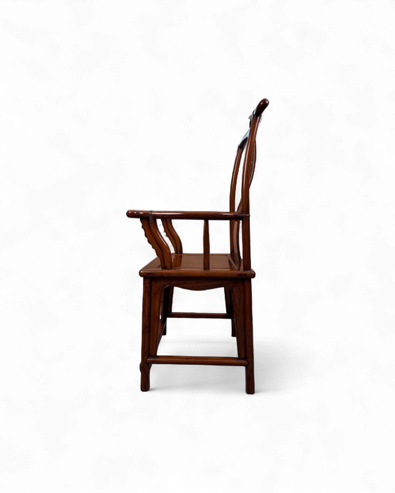 Chinese Official’s Hat Armchair in Elm Wood (Guanmaoyi) - Surround Living - 3