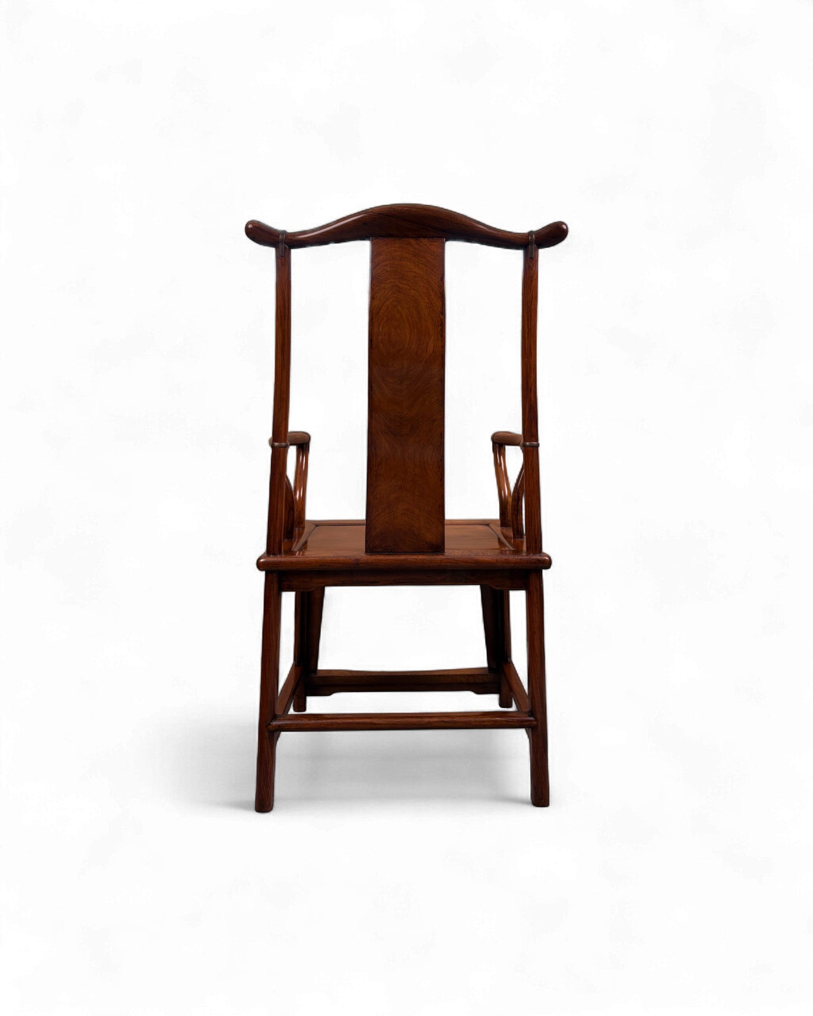 Chinese Official’s Hat Armchair in Elm Wood (Guanmaoyi) - Surround Living - 6