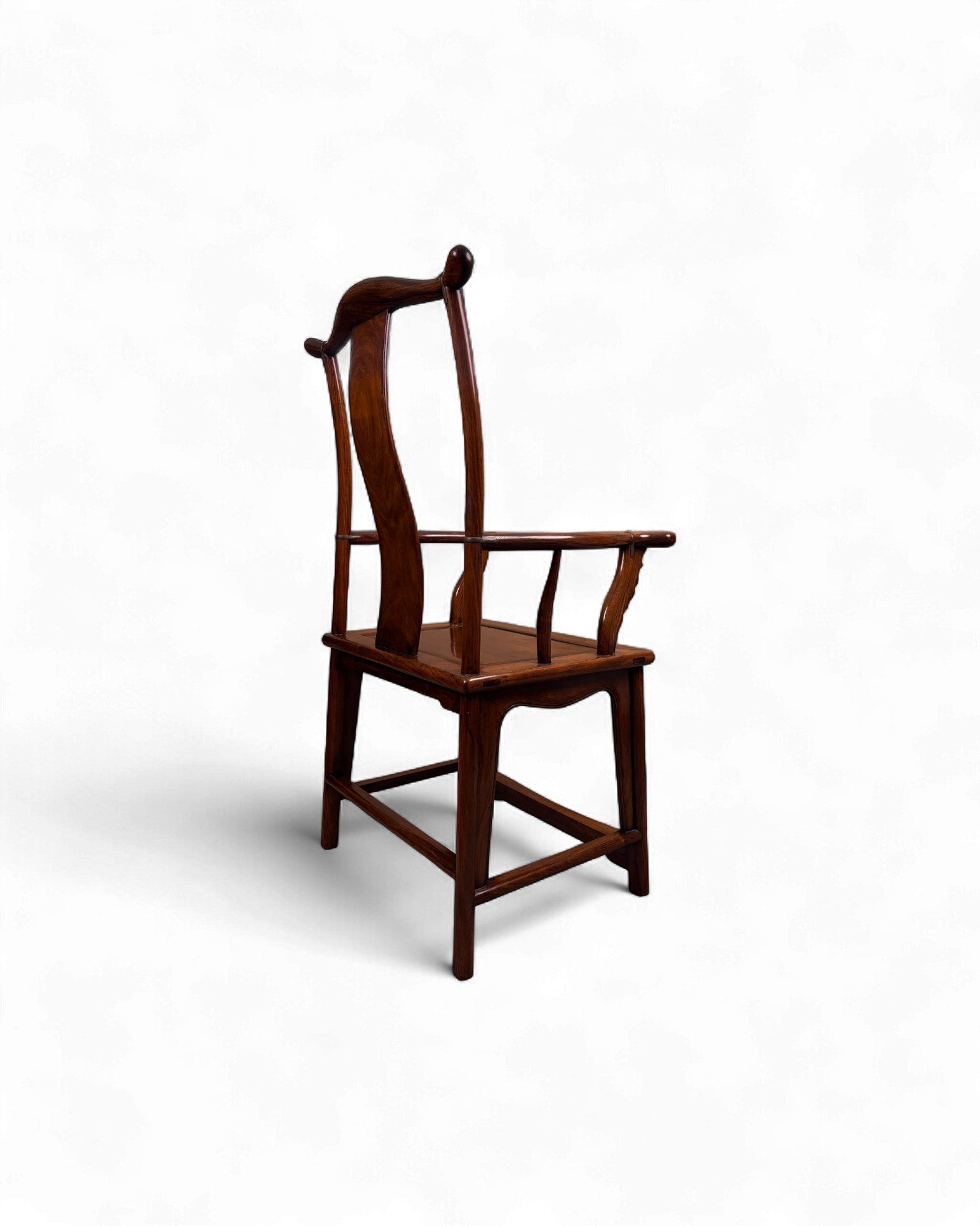 Chinese Official’s Hat Armchair in Elm Wood (Guanmaoyi) - Surround Living - 7
