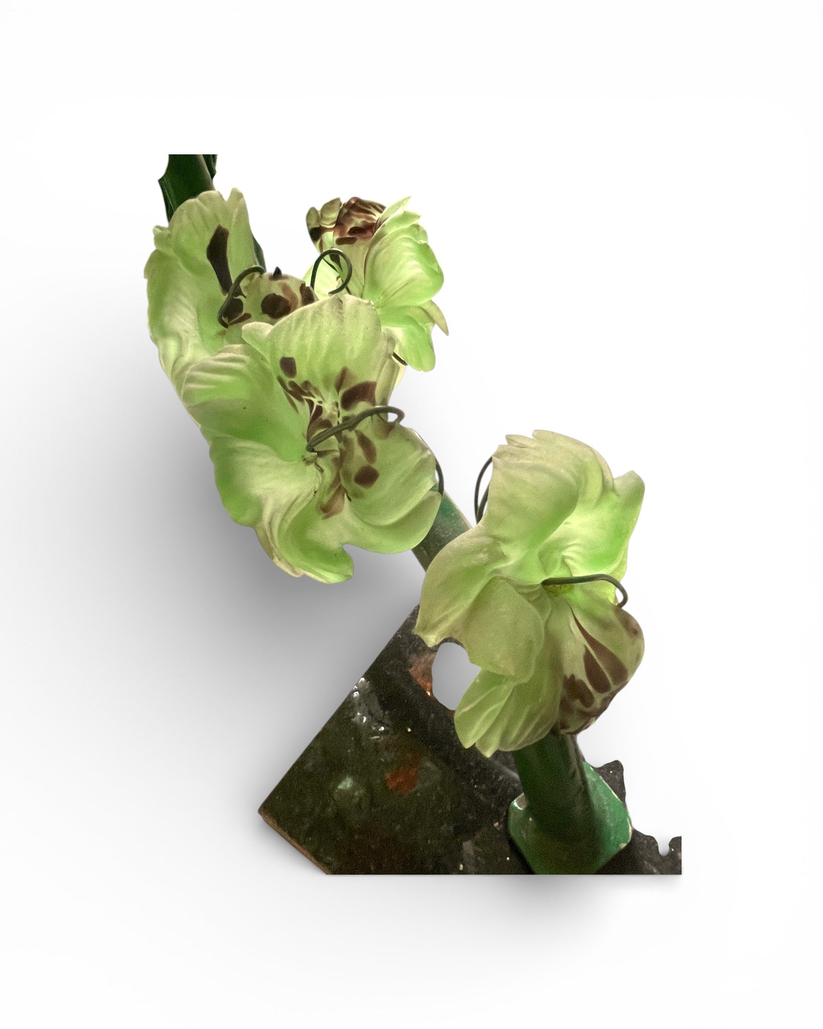 Murano Vintage 13 - Light Grape Clusters With Blown - Glass Leaves Floor Lamp - Surround Living - 18