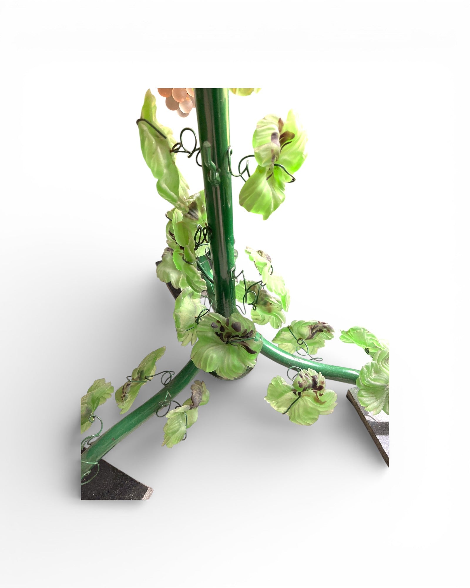 Murano Vintage 13 - Light Grape Clusters With Blown - Glass Leaves Floor Lamp - Surround Living - 20