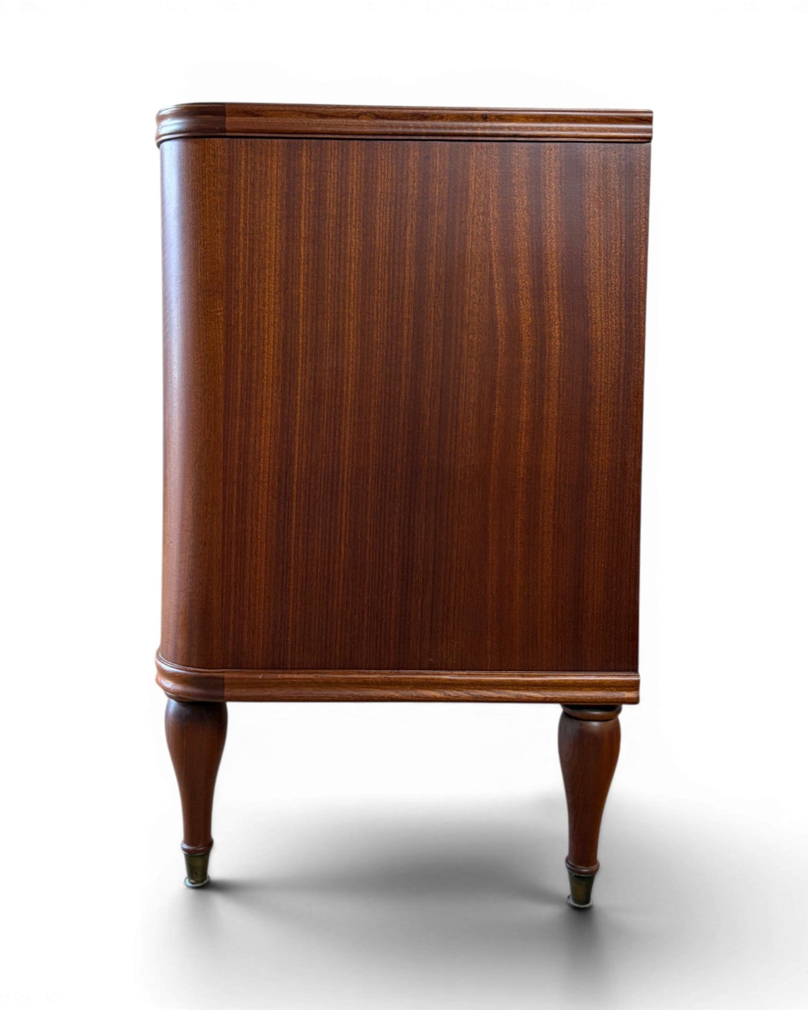 Poplar Mid Century Mahogany Veneer Chest of Drawers in the Style of Paolo Buffa - Surround Living - 12