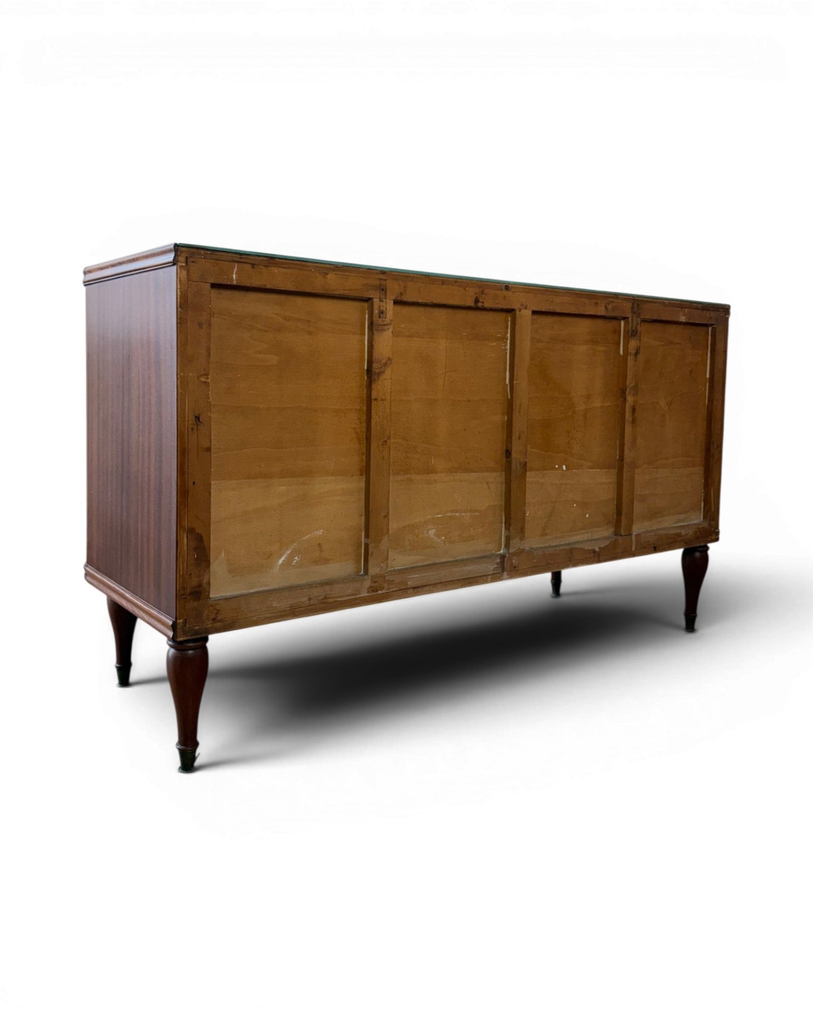 Poplar Mid Century Mahogany Veneer Chest of Drawers in the Style of Paolo Buffa - Surround Living - 13