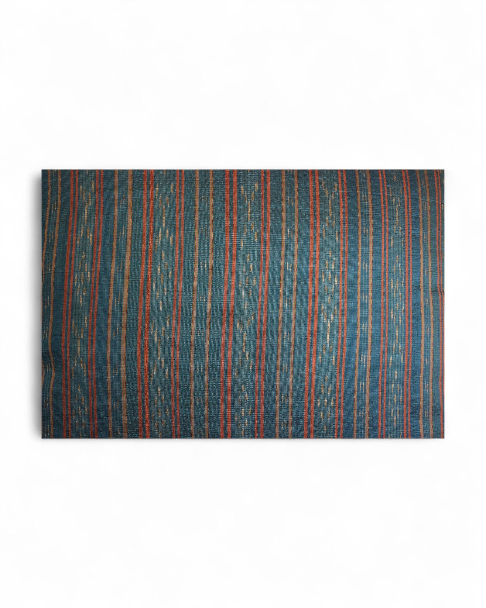 Handwoven Mudmee Silk Square cushion - Ocean