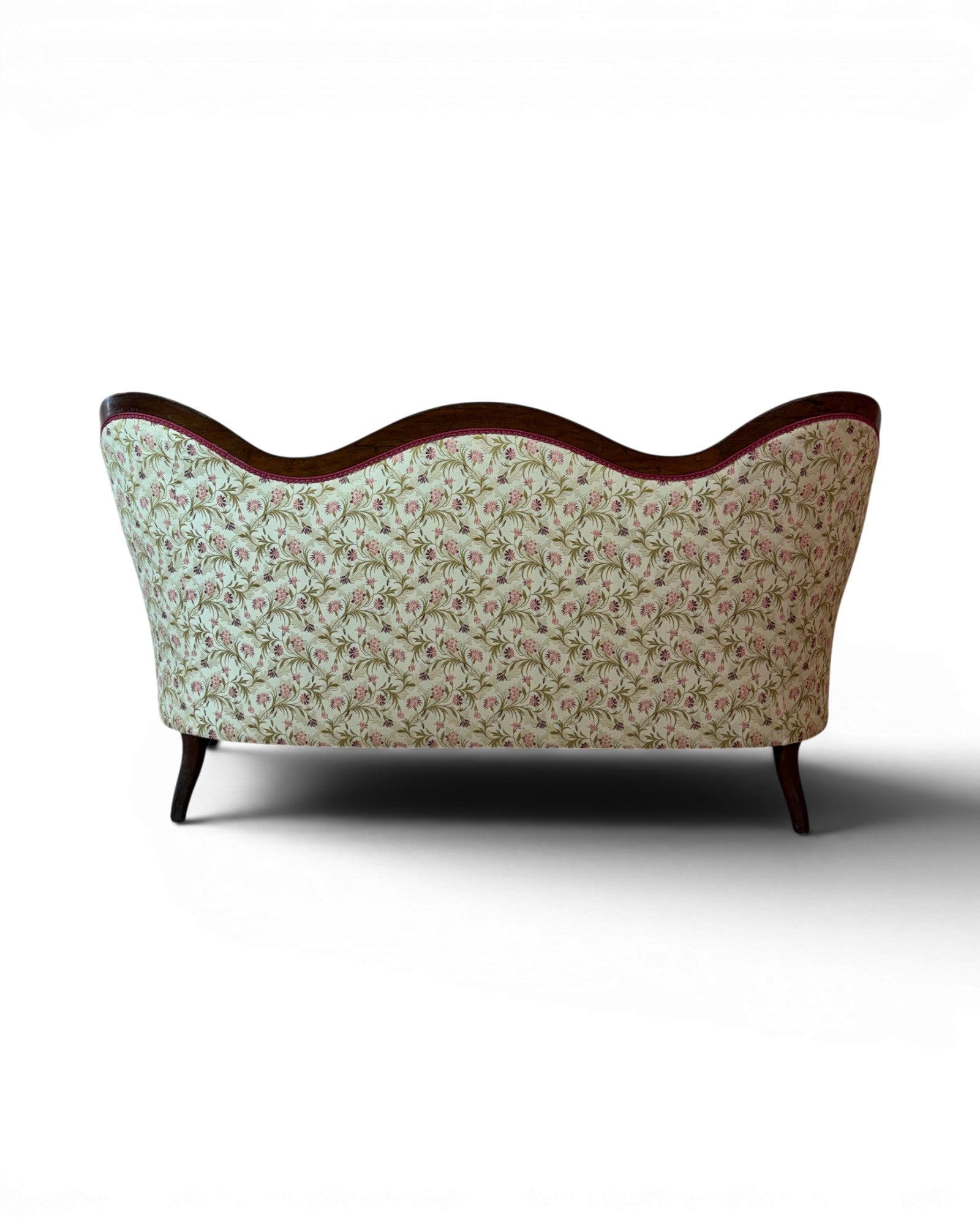 Louis Philippe Style Walnut Floral Cushion Couch (1 of 2) - Surround Living - 5