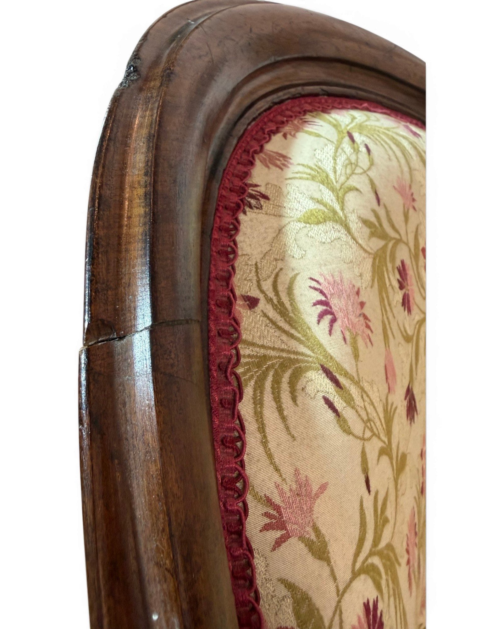 Louis Philippe Style Walnut Floral Cushion Couch (1 of 2) - Surround Living - 13