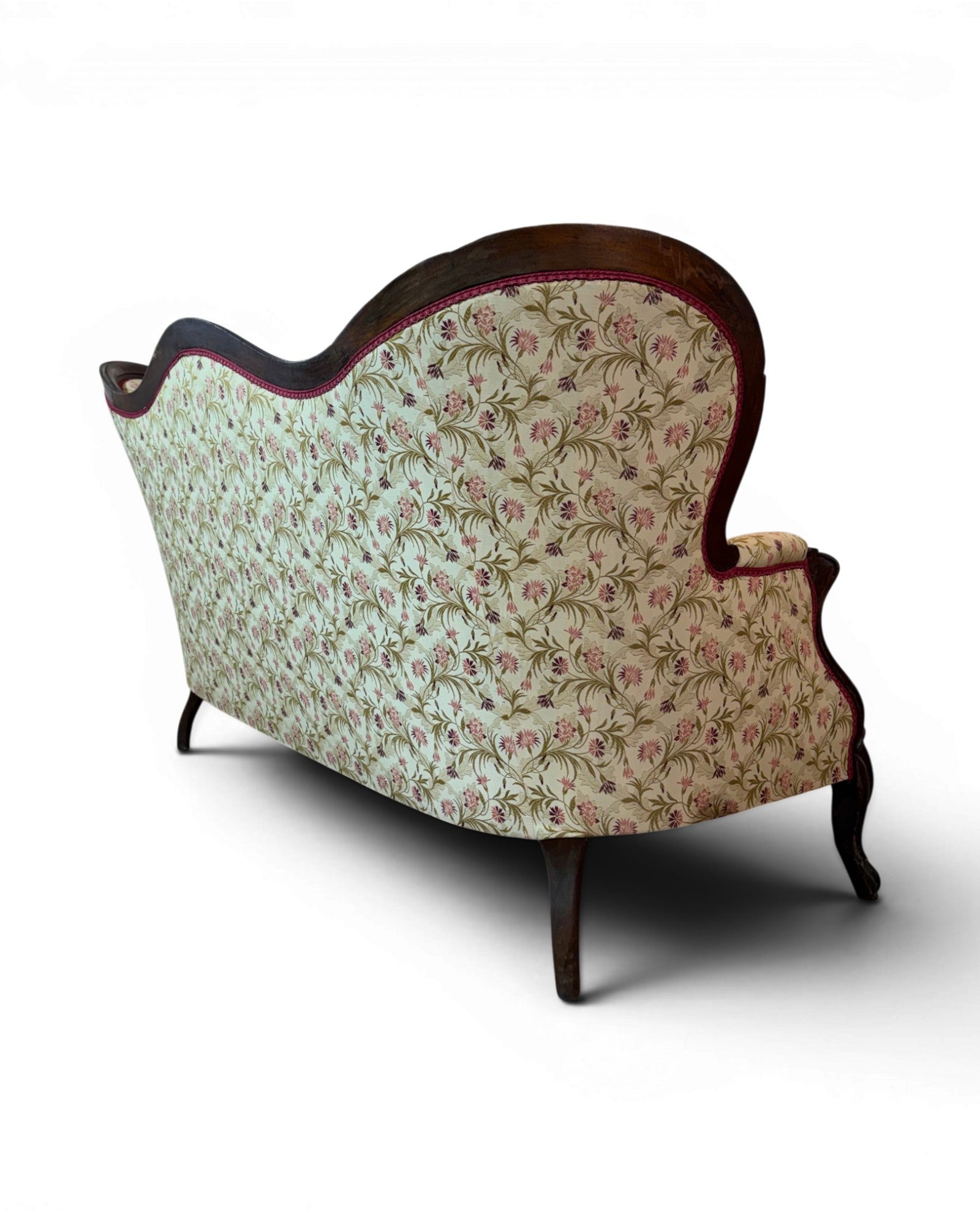 Louis Philippe Style Walnut Floral Cushion Couch (2 of 2) - Surround Living - 5