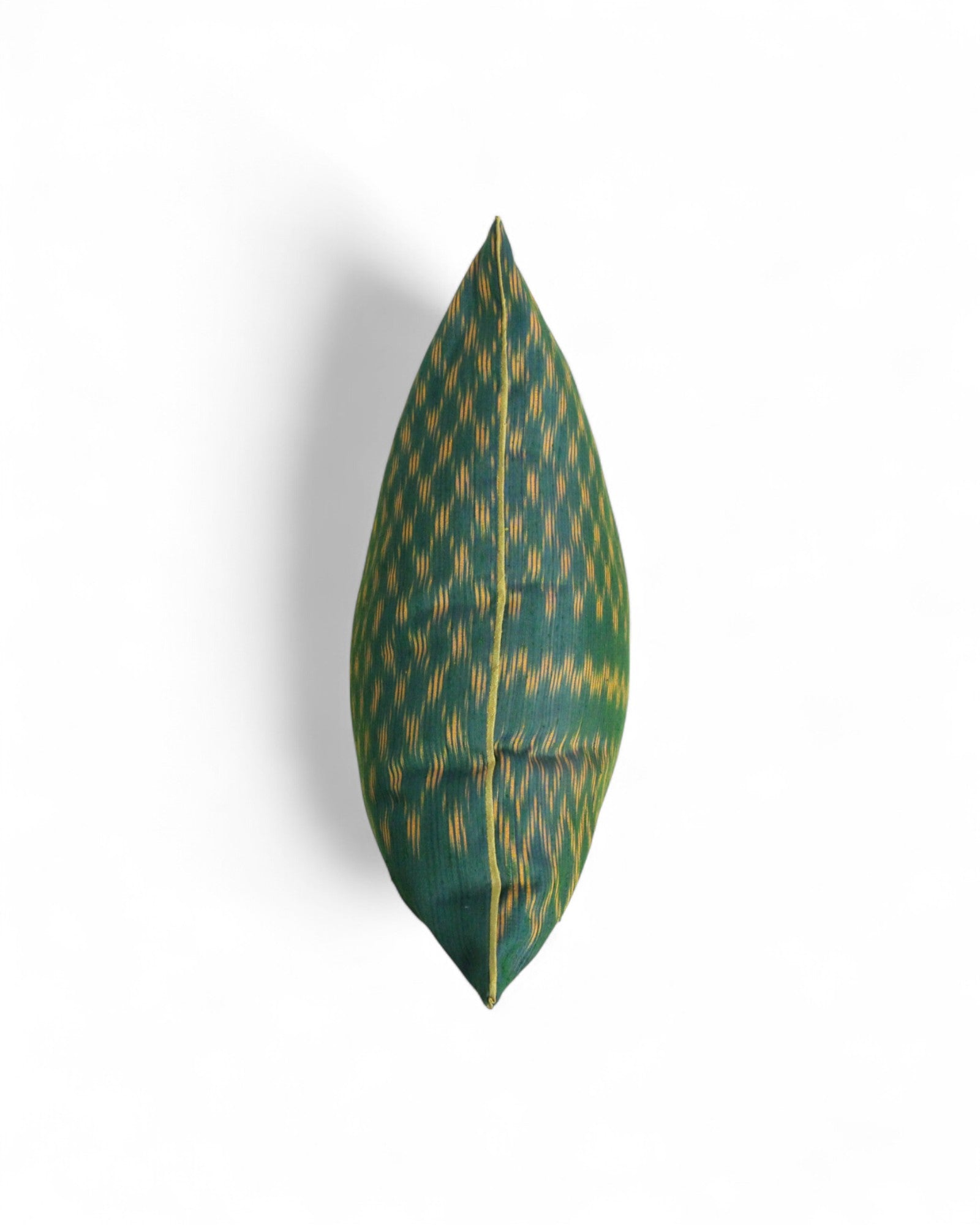 Square Silk Cushion Feat. Silk Piping - Jewel Beatle Green